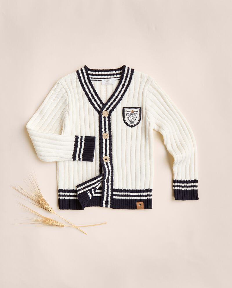 Cardigan tricot in puro cotone bambino cover