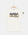 T-shirt con stampa Nasa in jersey di puro cotone ragazzo