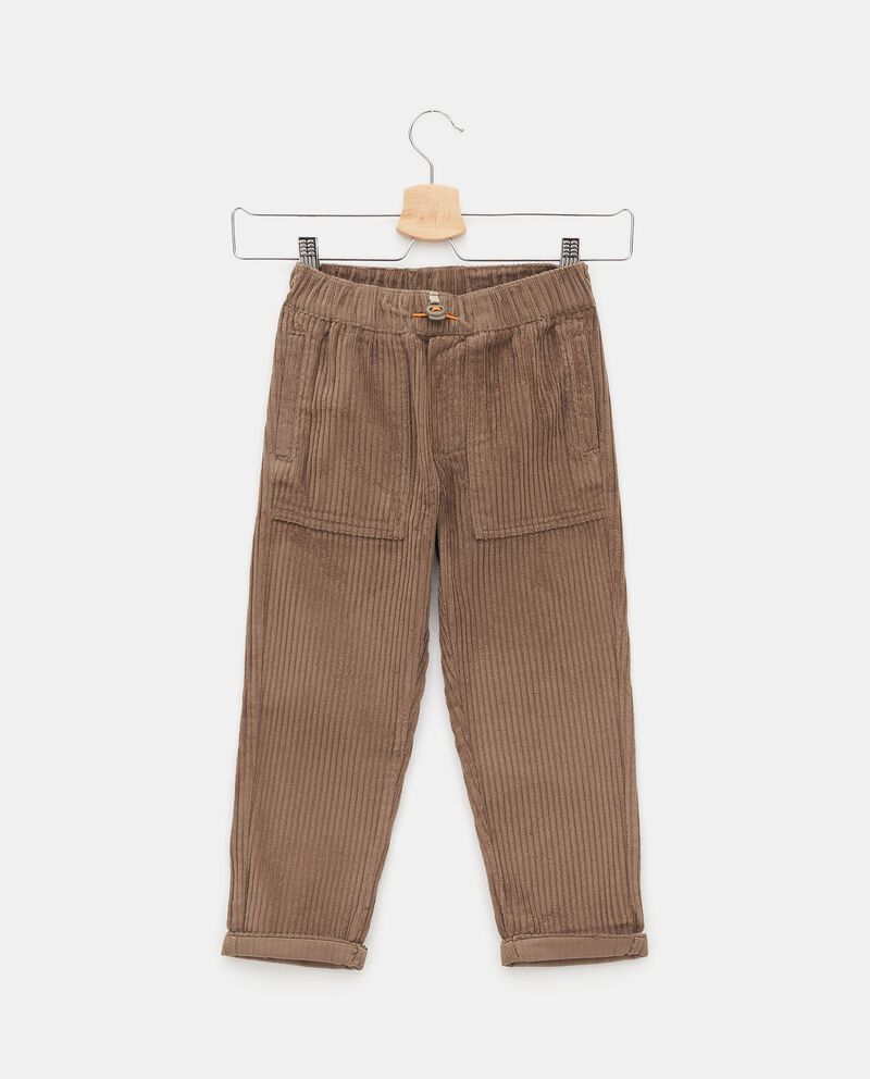 Pantaloni in velluto a coste larghe in puro cotone bambino cover