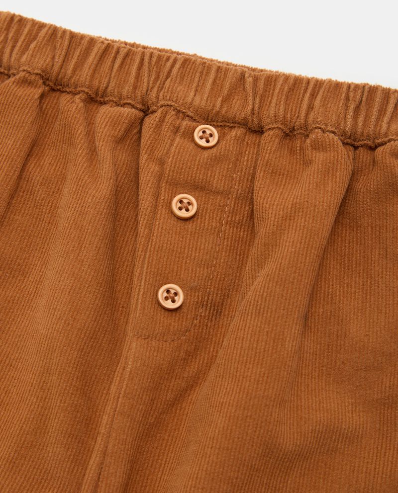 Pantaloni a costina in puro cotone neonato single tile 1 null