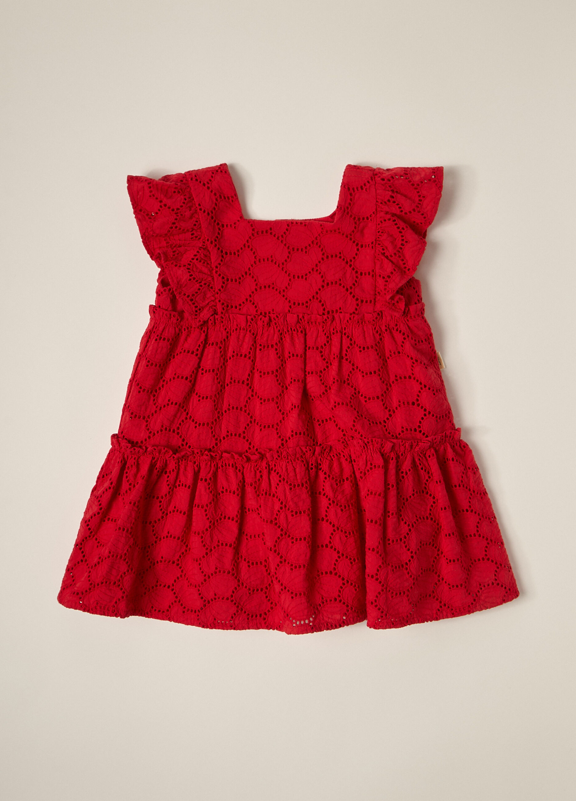 Vestito in puro cotone Sangallo IANA neonata