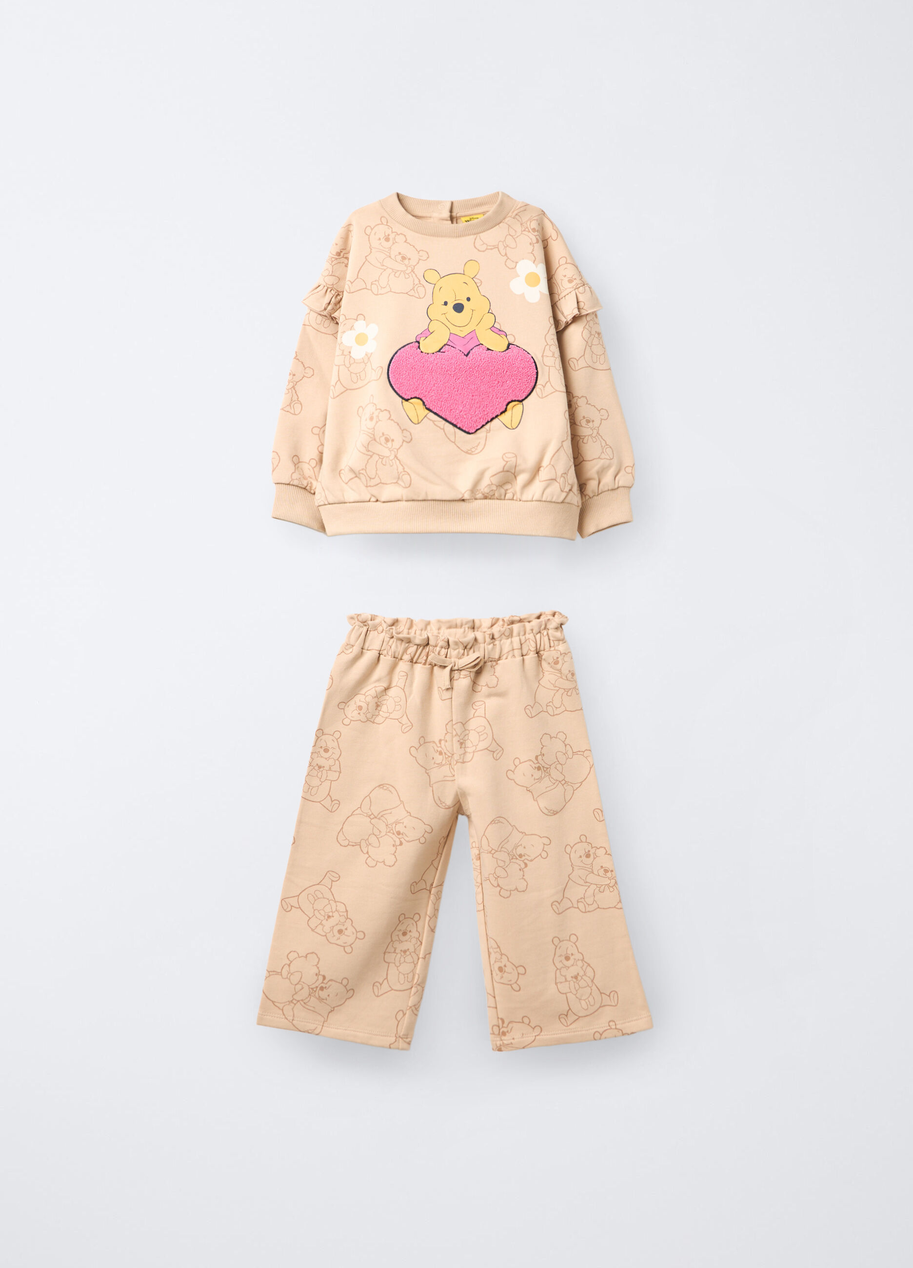 Jogging set Disney in jersey di puro cotone bimba_0