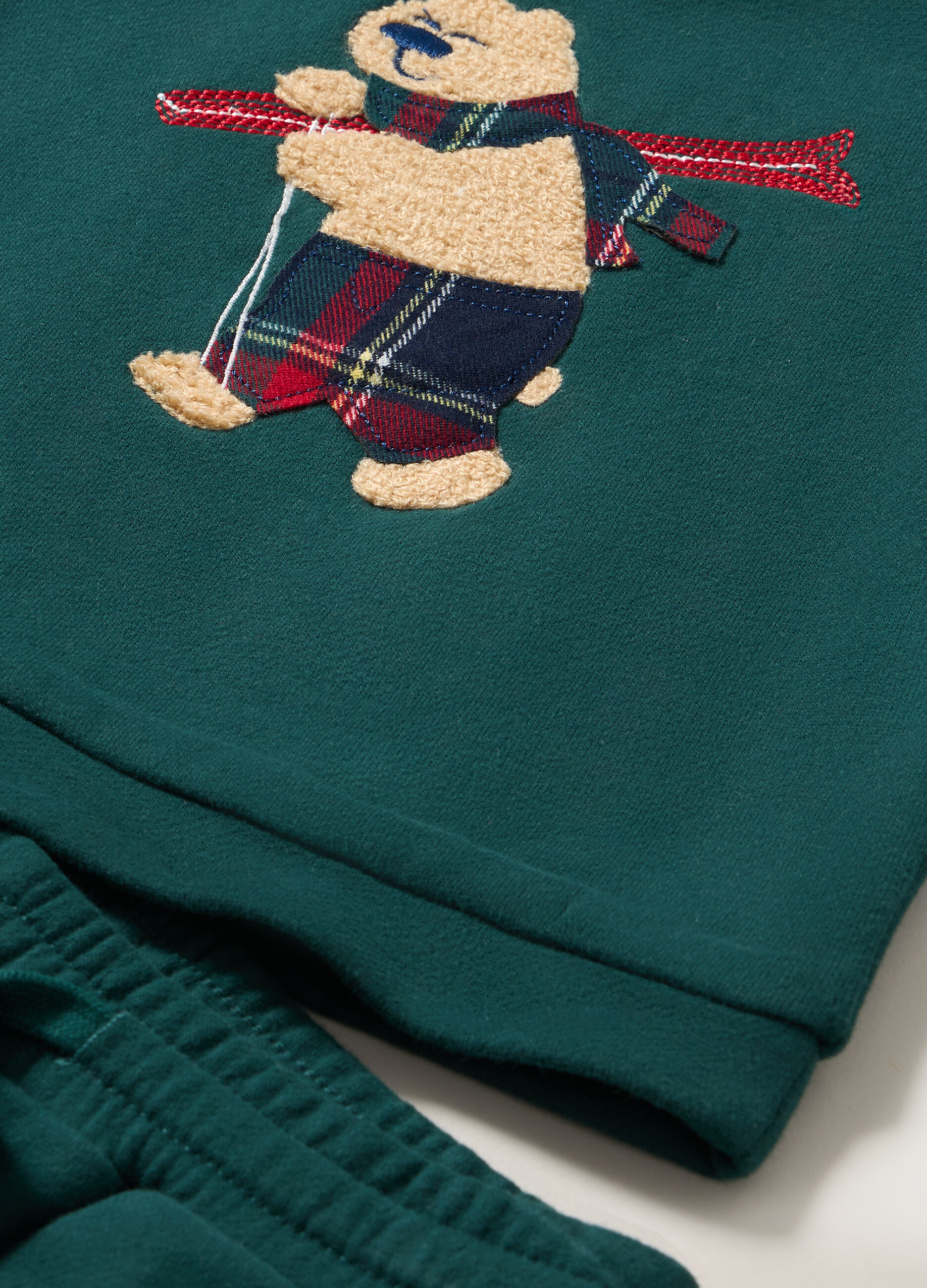 Jogging set in puro cotone fleece neonato_1