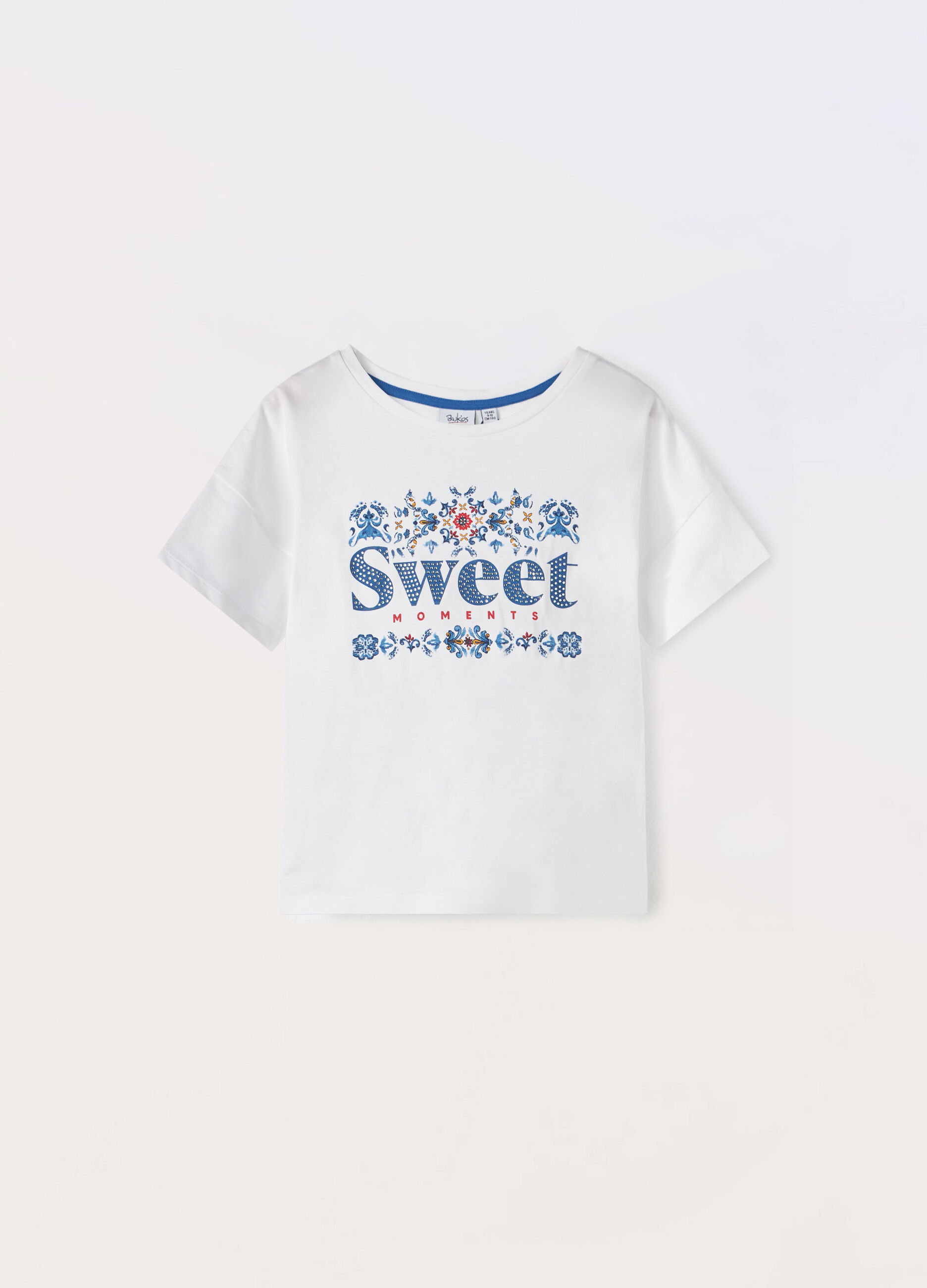 T-shirt in jersey di puro cotone ragazza_0