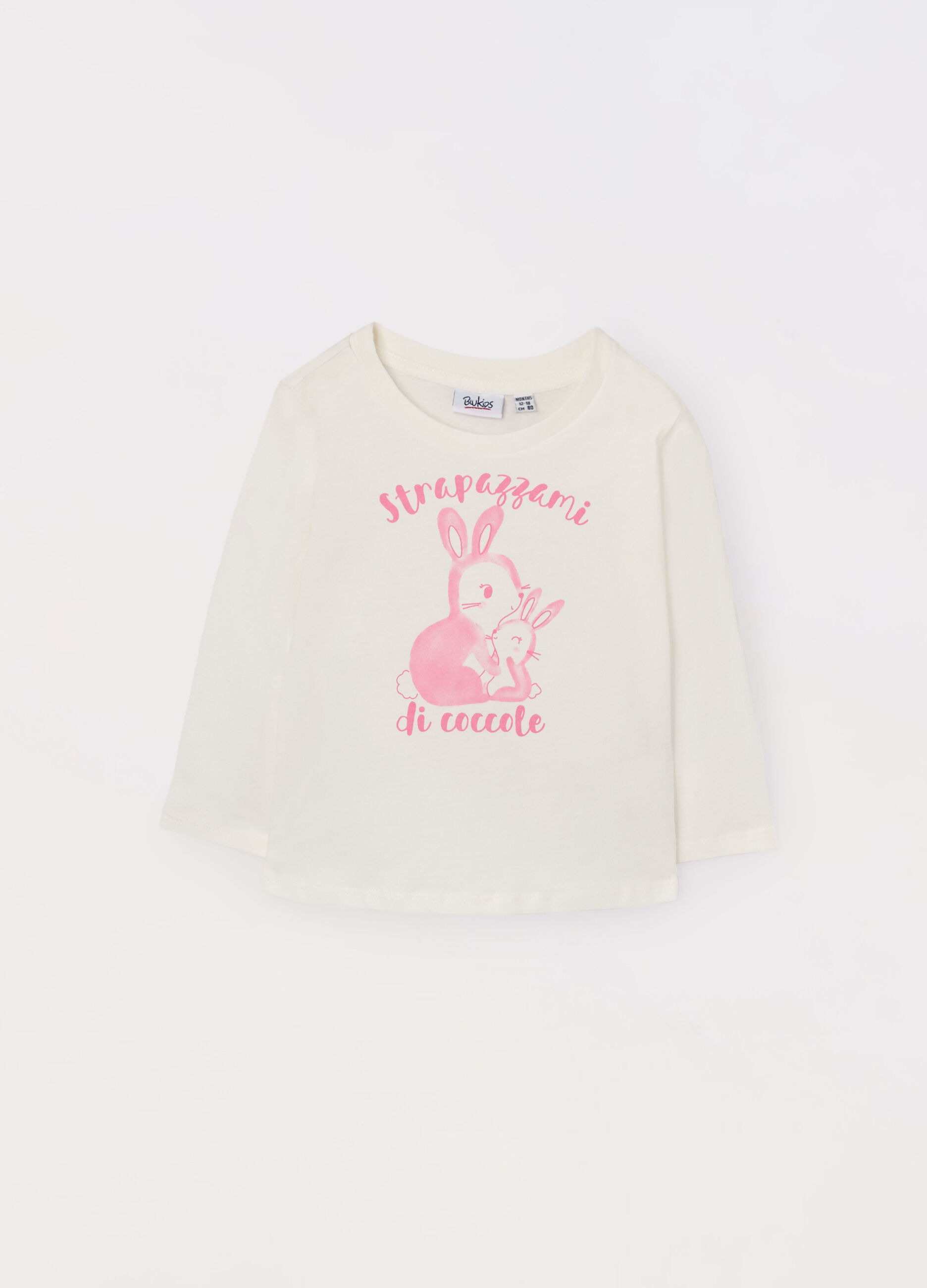T-shirt in jersey di puro cotone neonata_0
