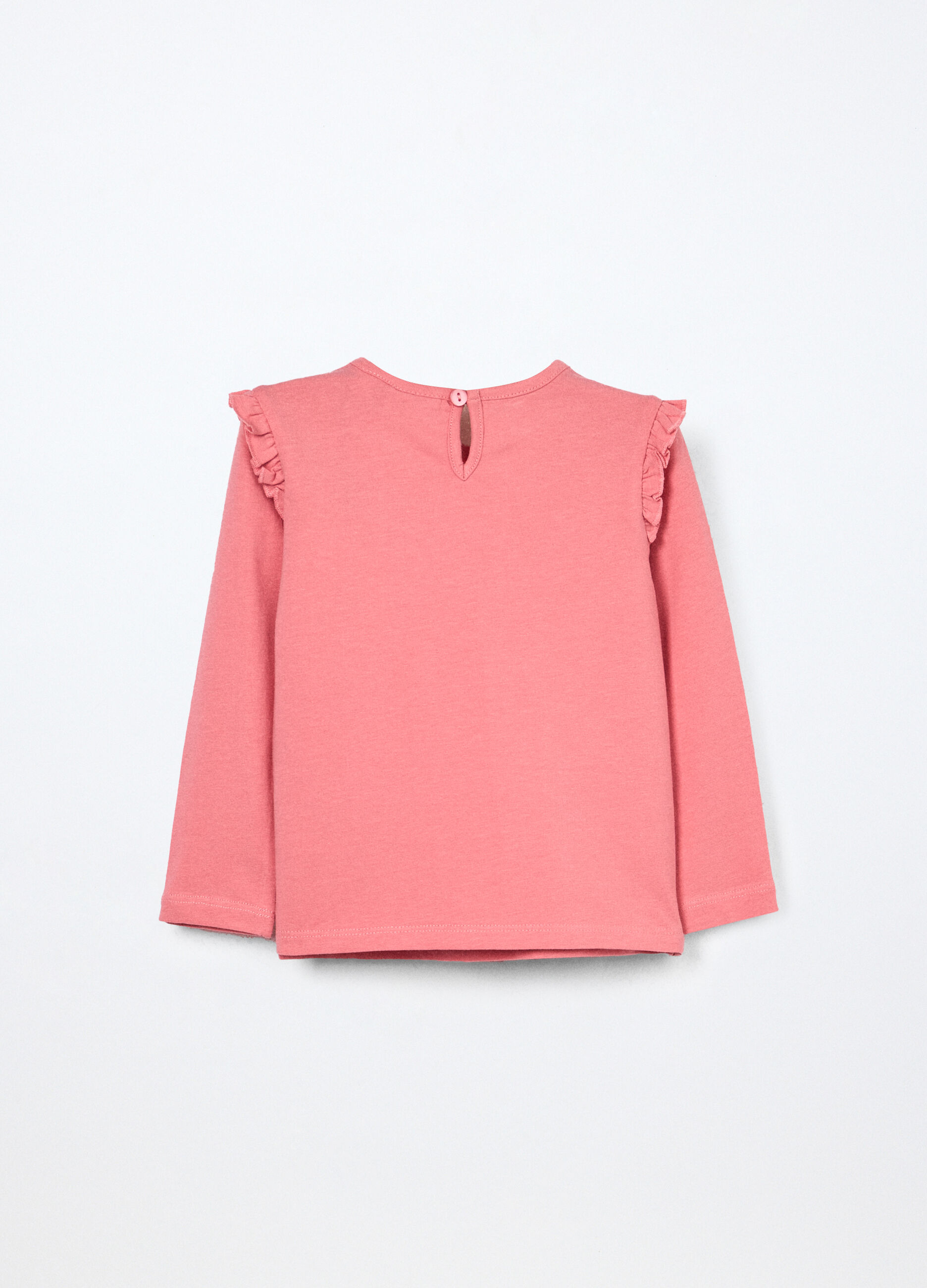 T-shirt in jersey di cotone stretch neonata_1