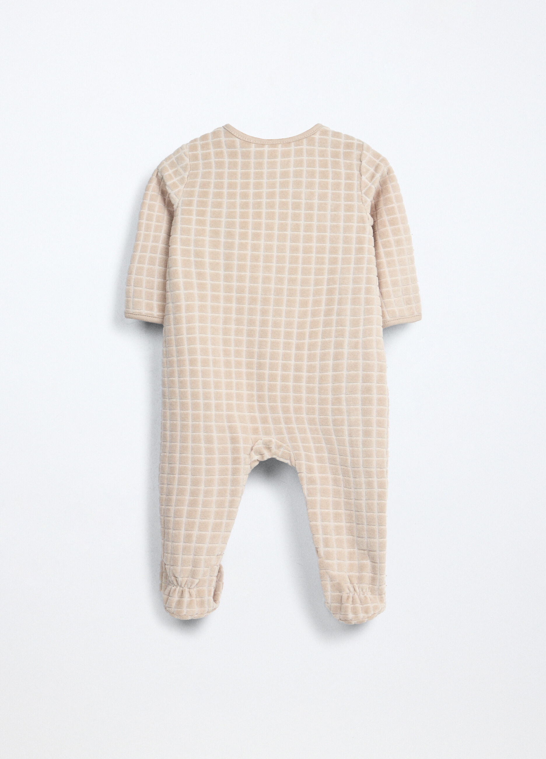 Tutina misto cotone velours neonato_1