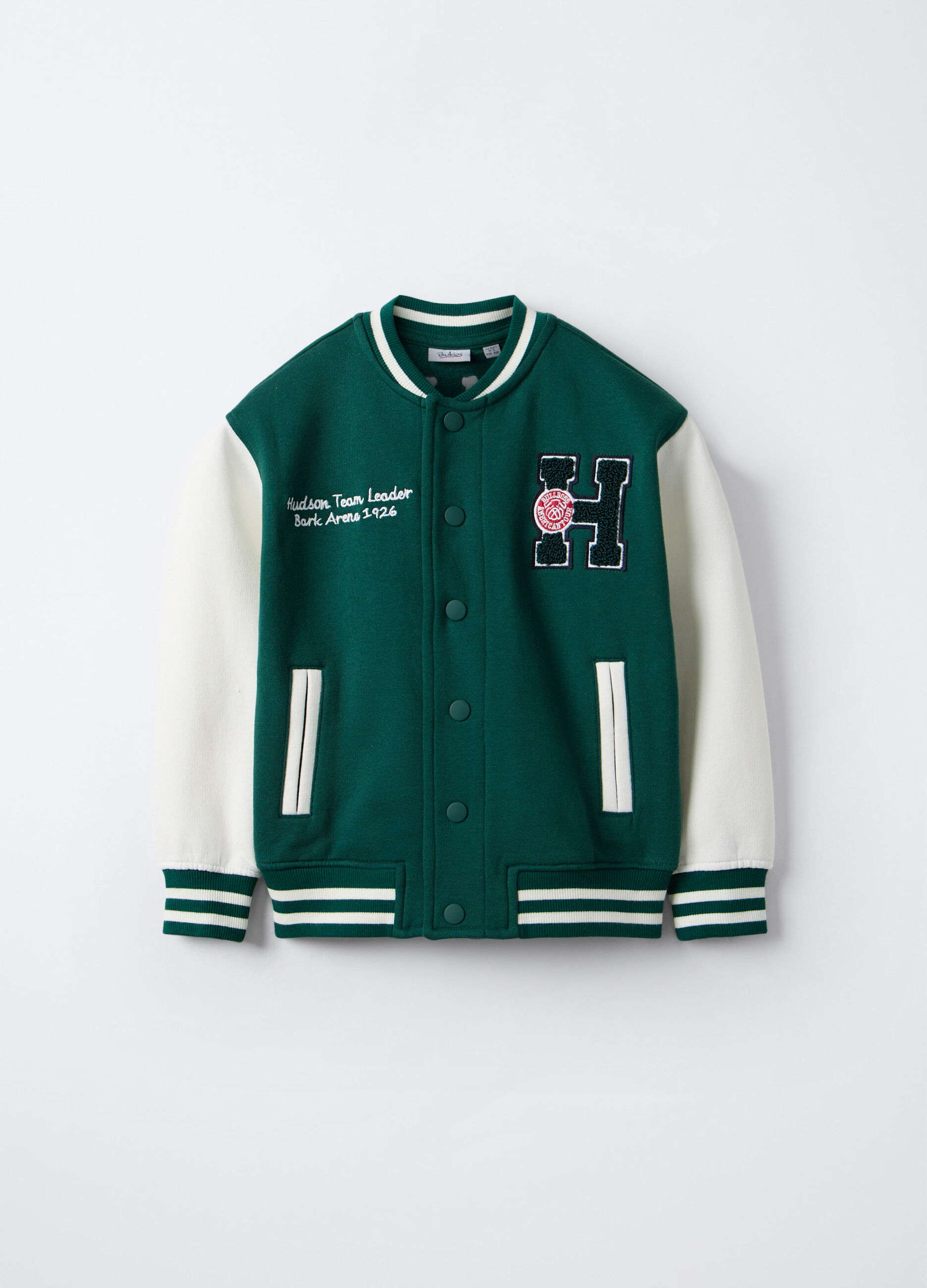 Felpa varsity misto cotone bambino_0