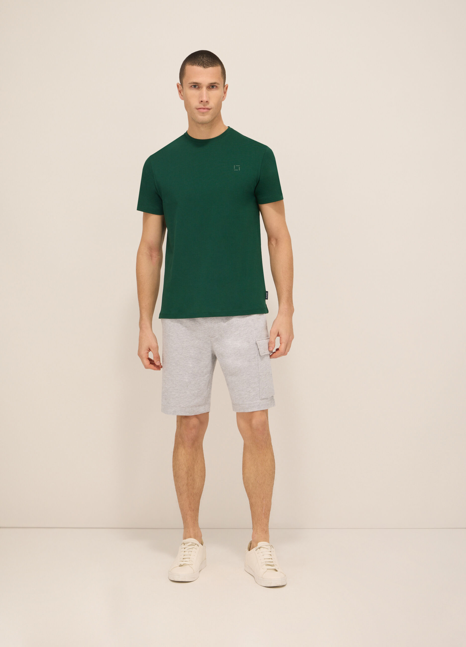 Short sportivi in puro cotone uomo