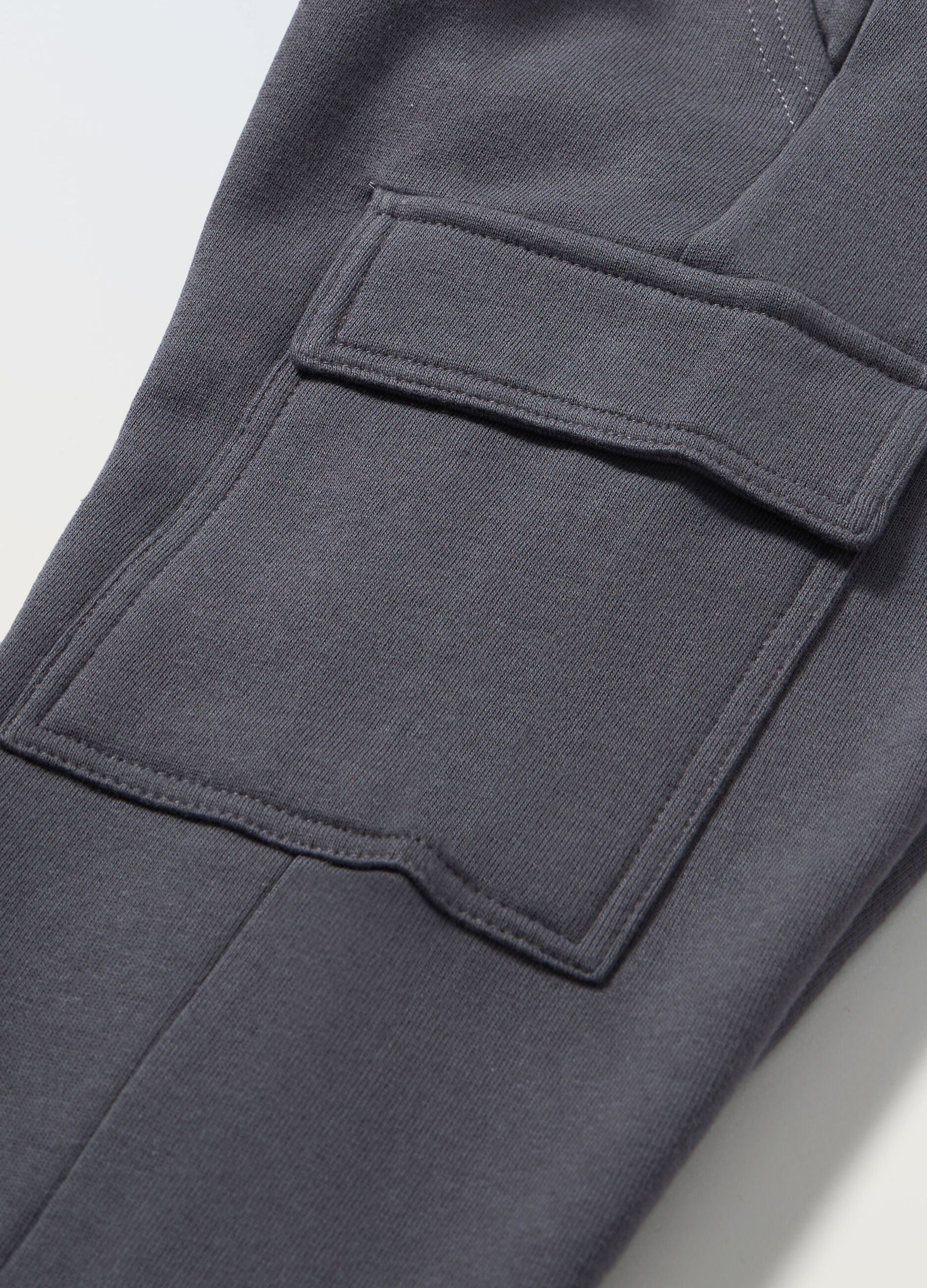 Jogger cargo in puro cotone bambino_1