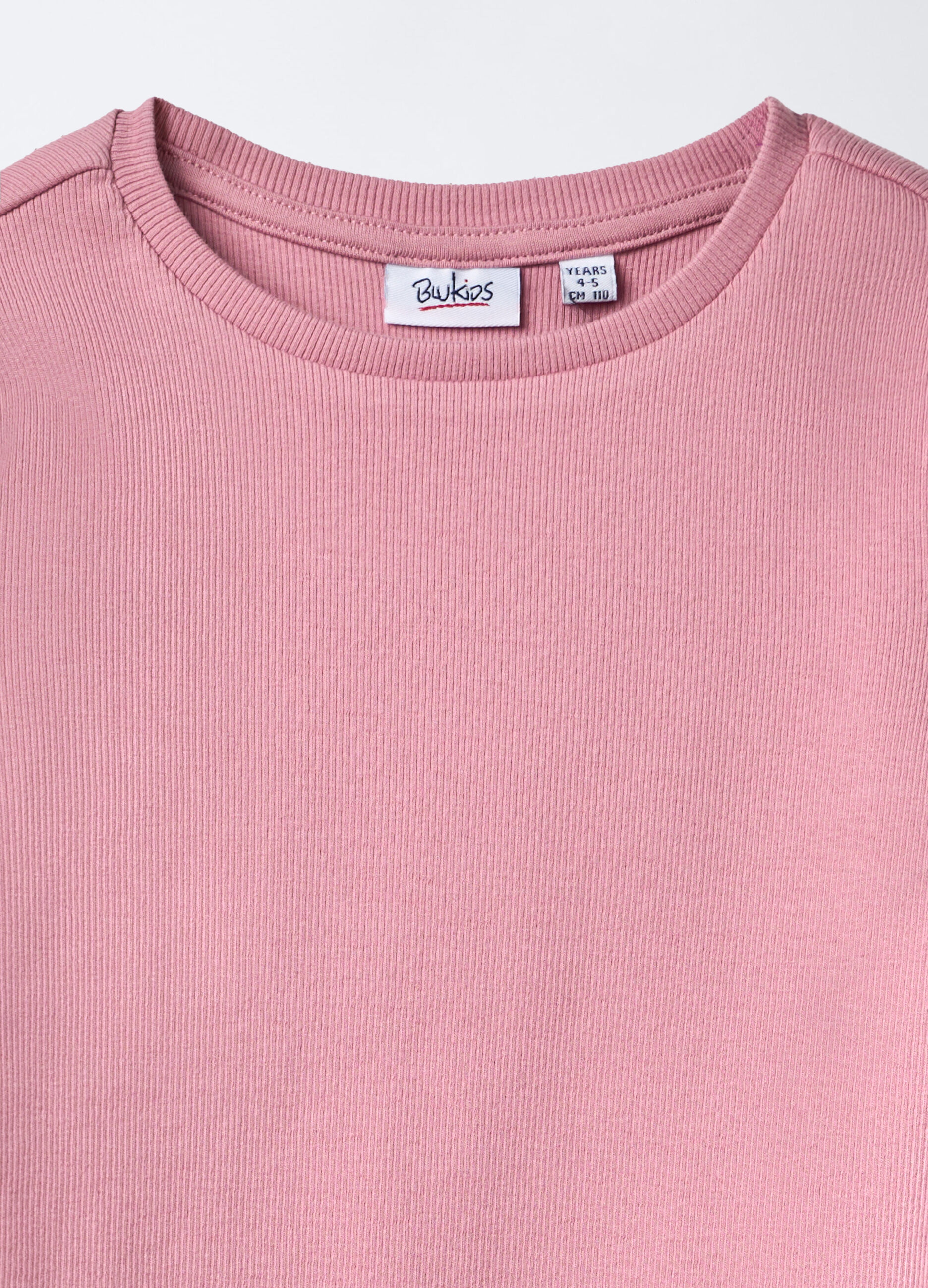 T-shirt in costina di cotone stretch bambina_2