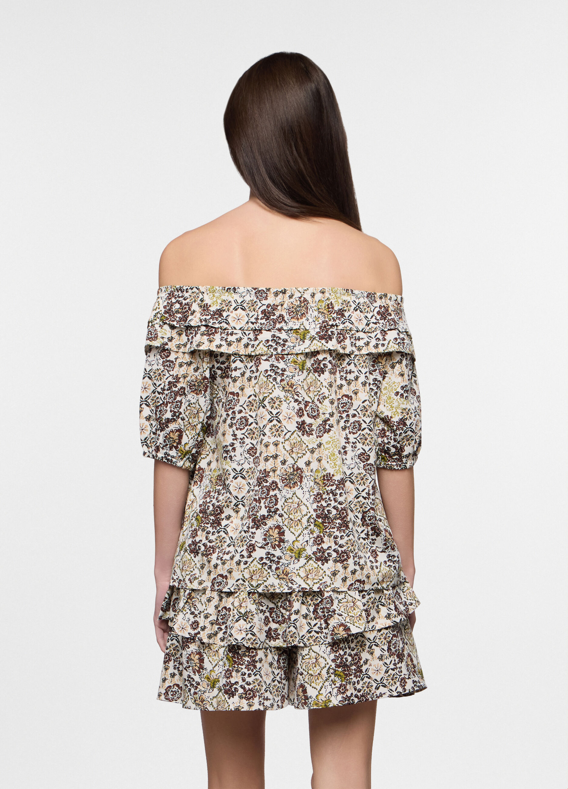 Blusa fit regular in american cr&ecirc;pe donna