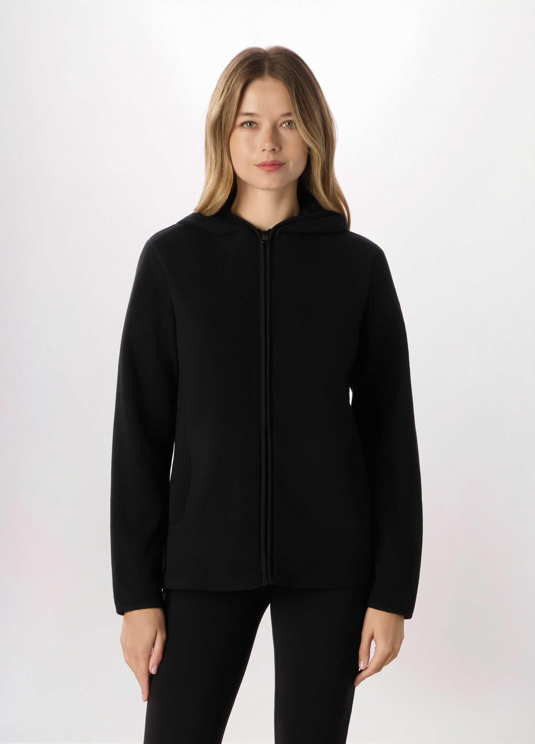 Felpa con cappuccio in pile donna Holistic fitness_0