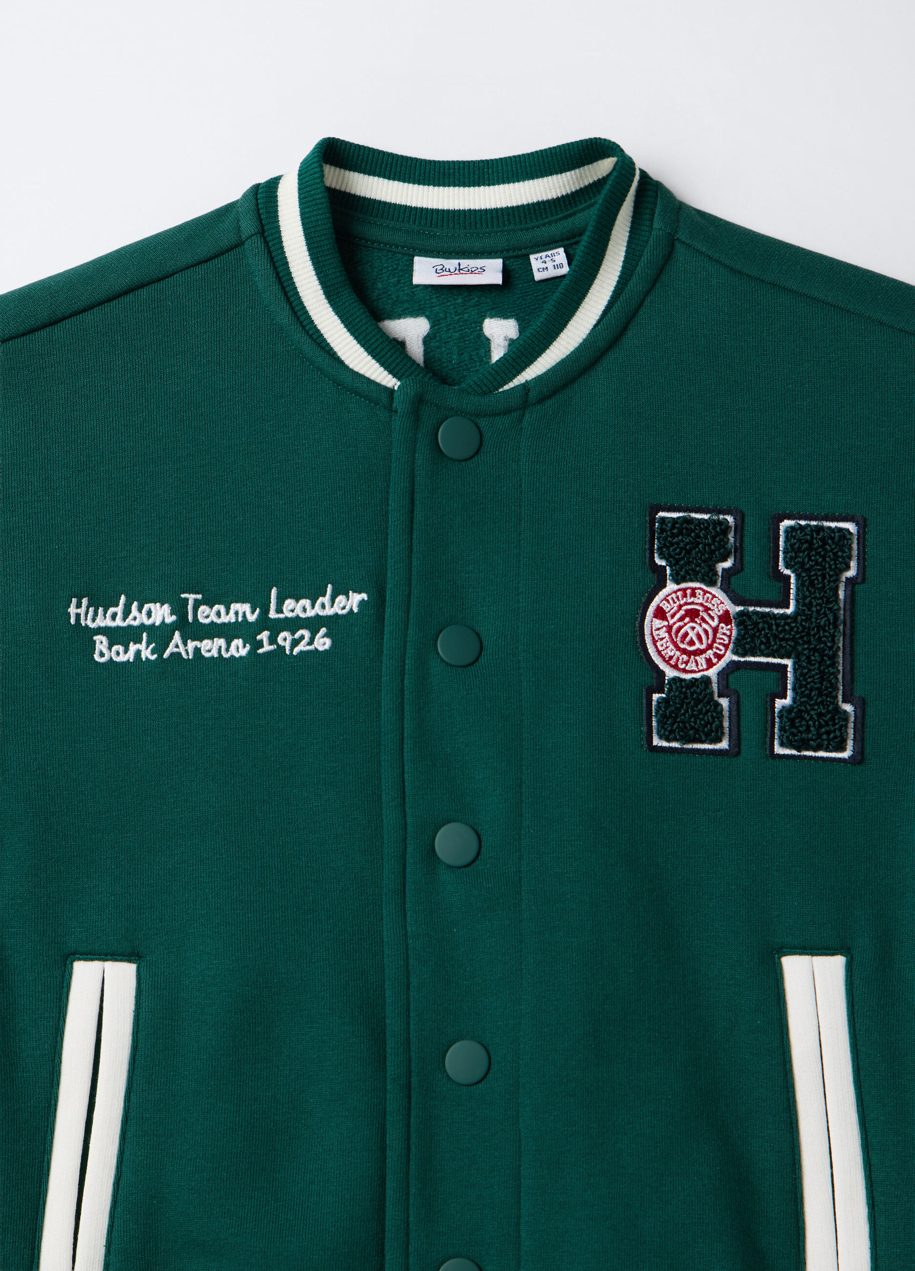 Felpa varsity misto cotone bambino_2