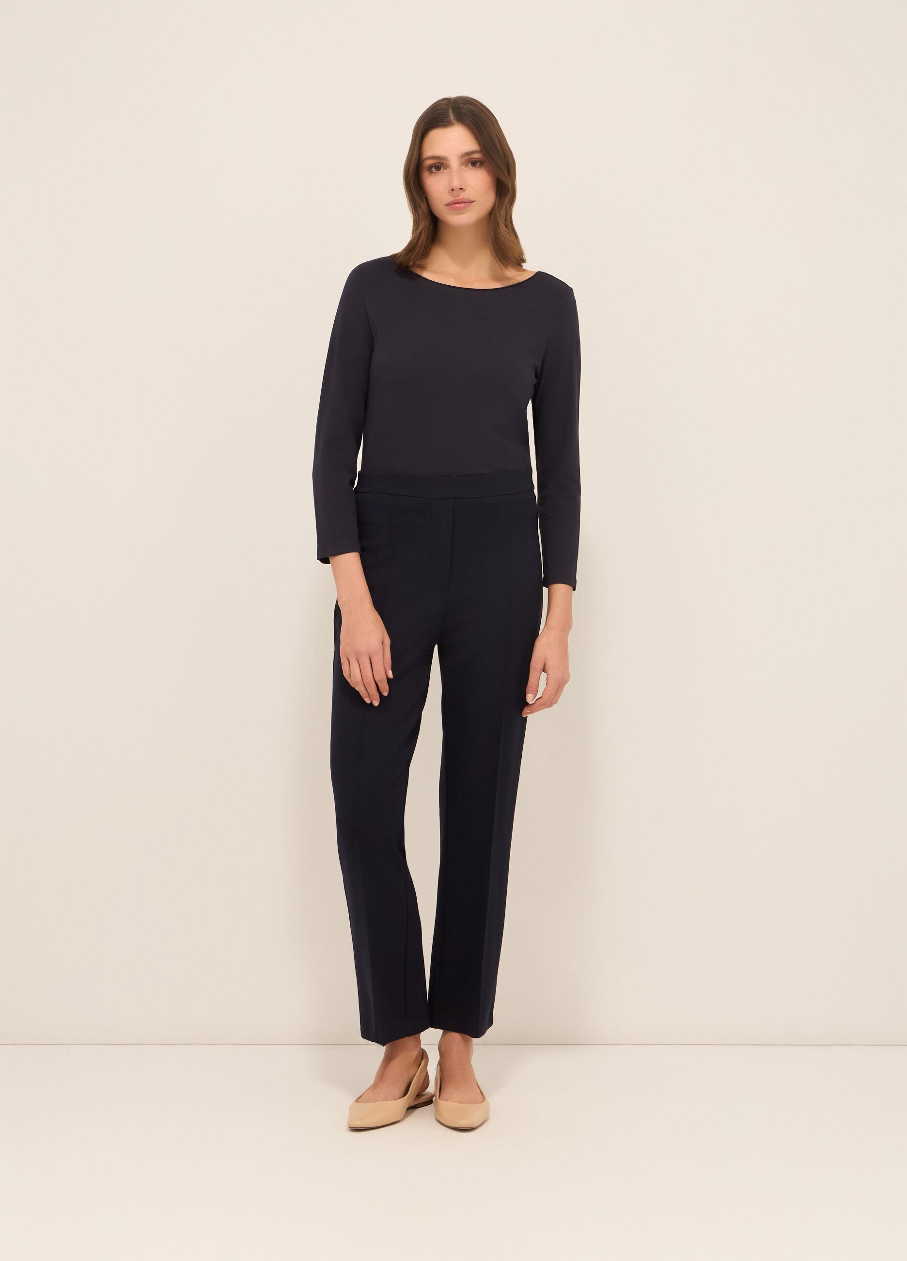 Pantaloni in punto Milano donna