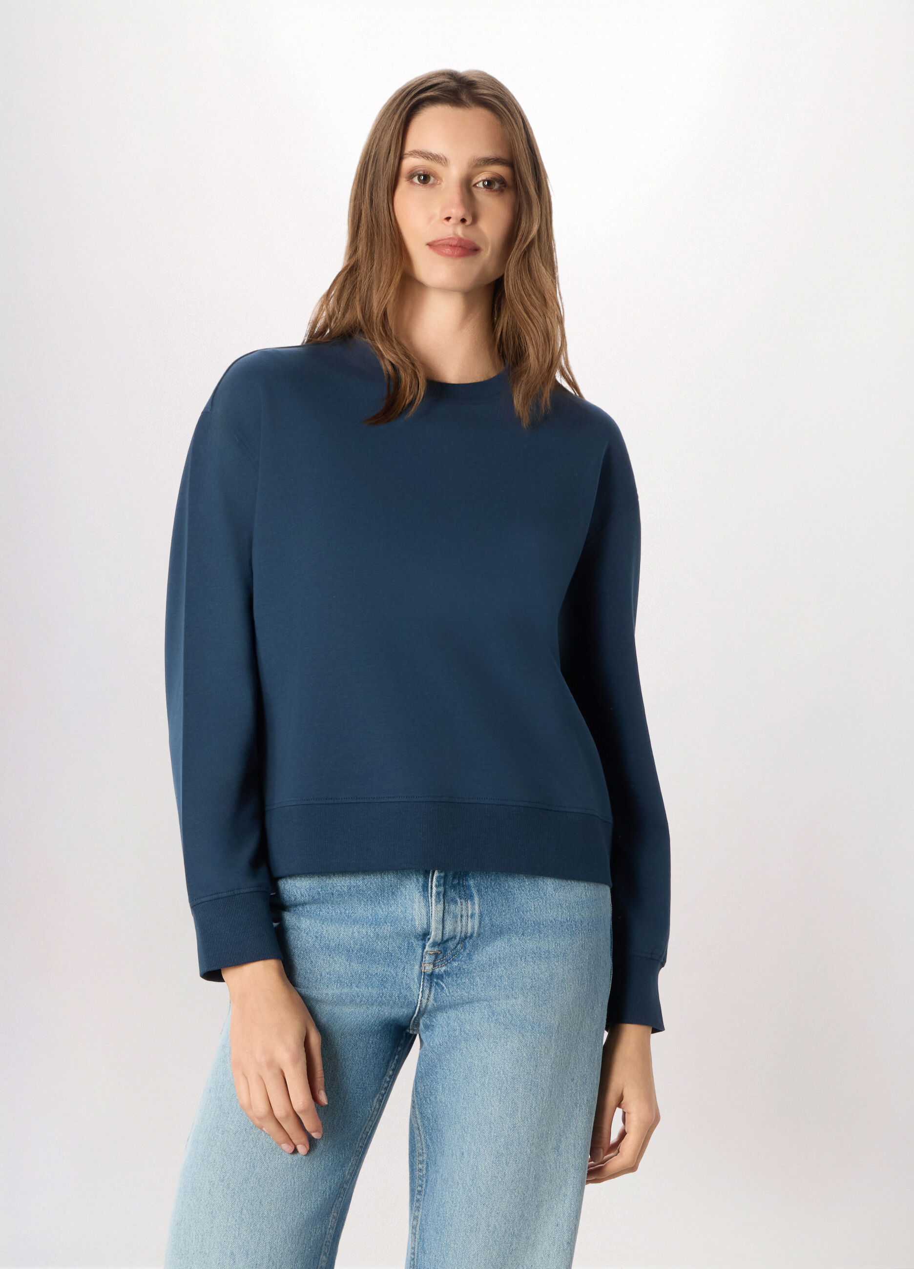 Felpa in cotone stretch Holistic fitness donna_0