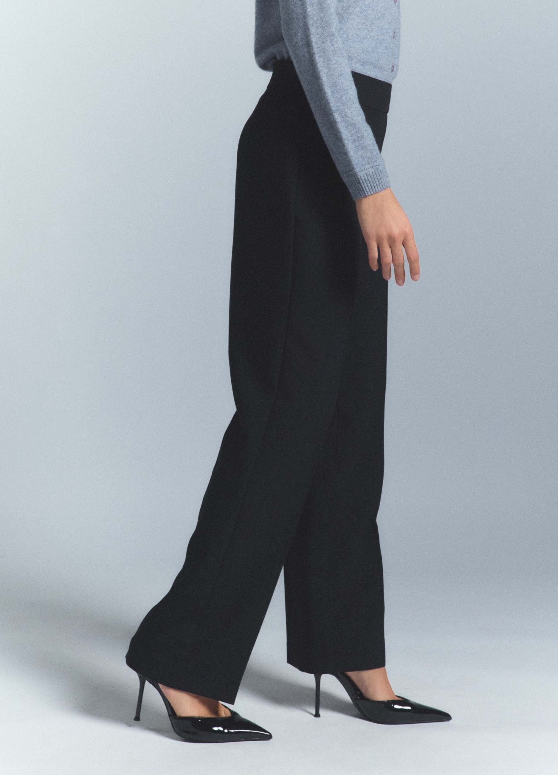 Pantaloni Formal Fit in viscosa stretch donna_2
