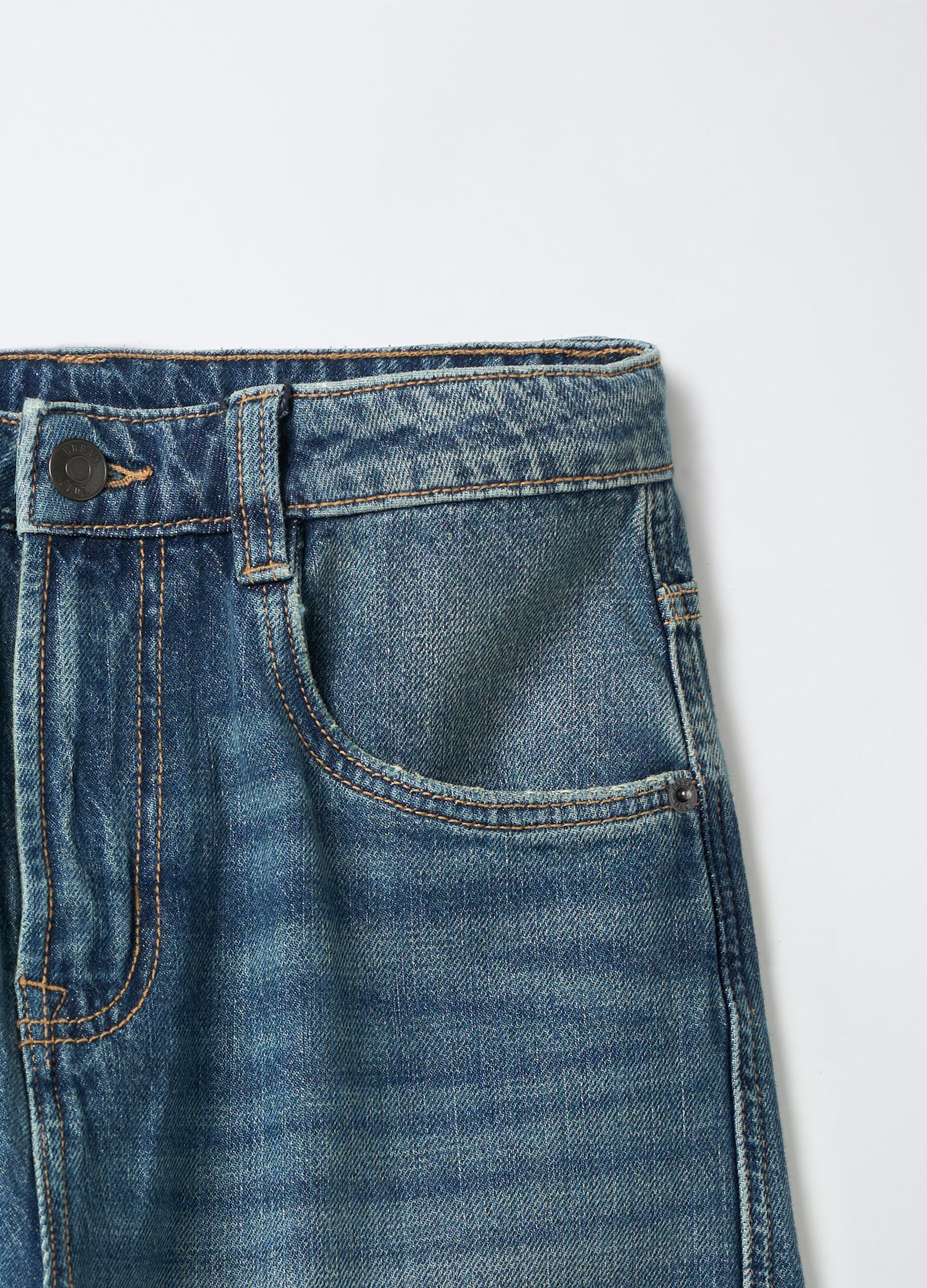 Pantaloni in denim di puro cotone Skater Fit ragazzo_2