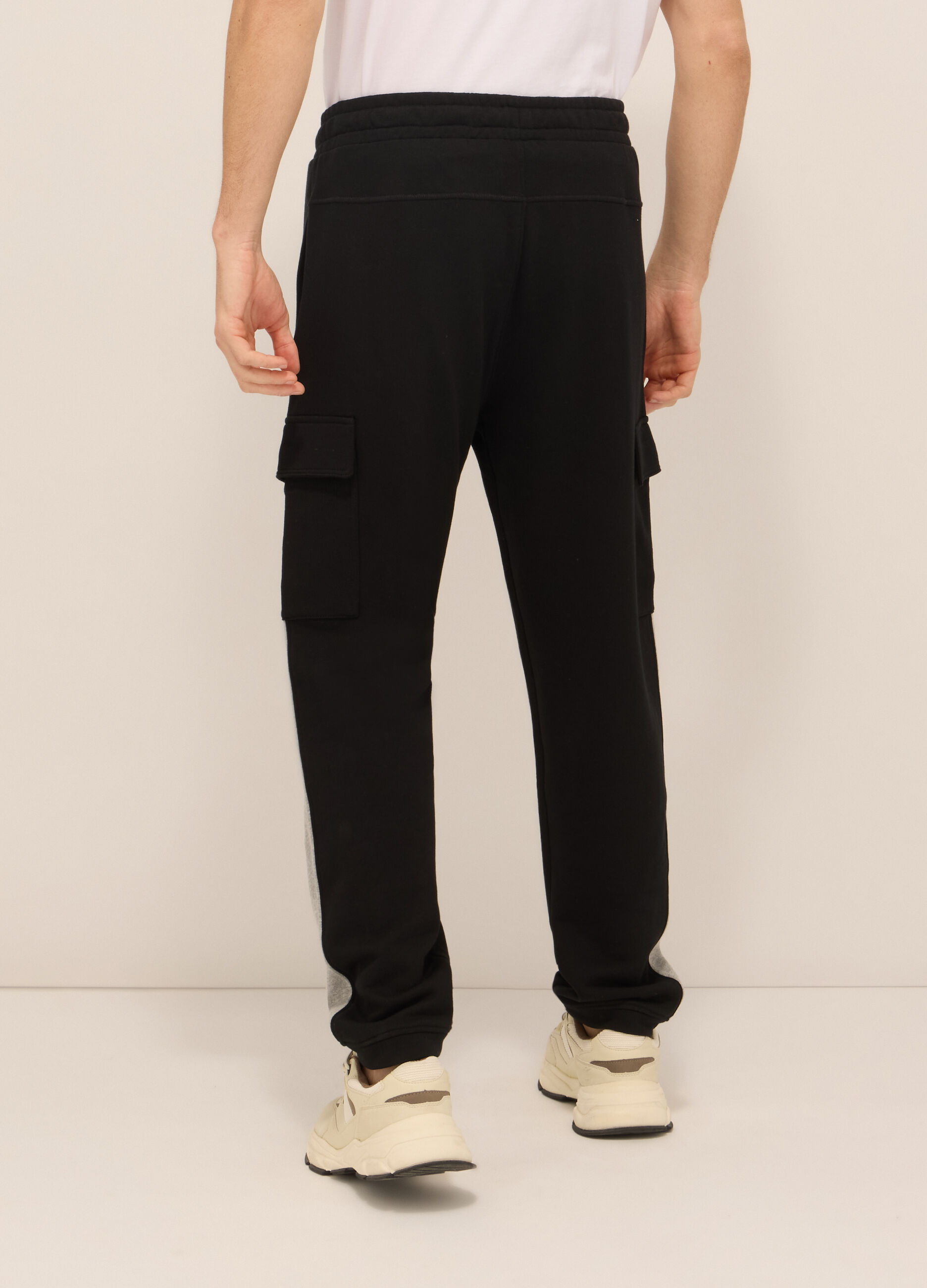 Jogger sportivi in misto cotone uomo_1