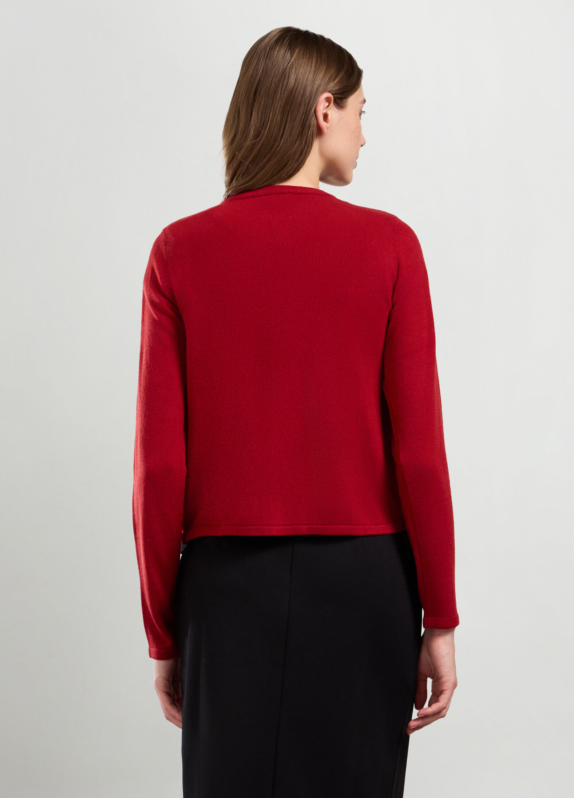 Cardigan tricot con paillettes donna_1