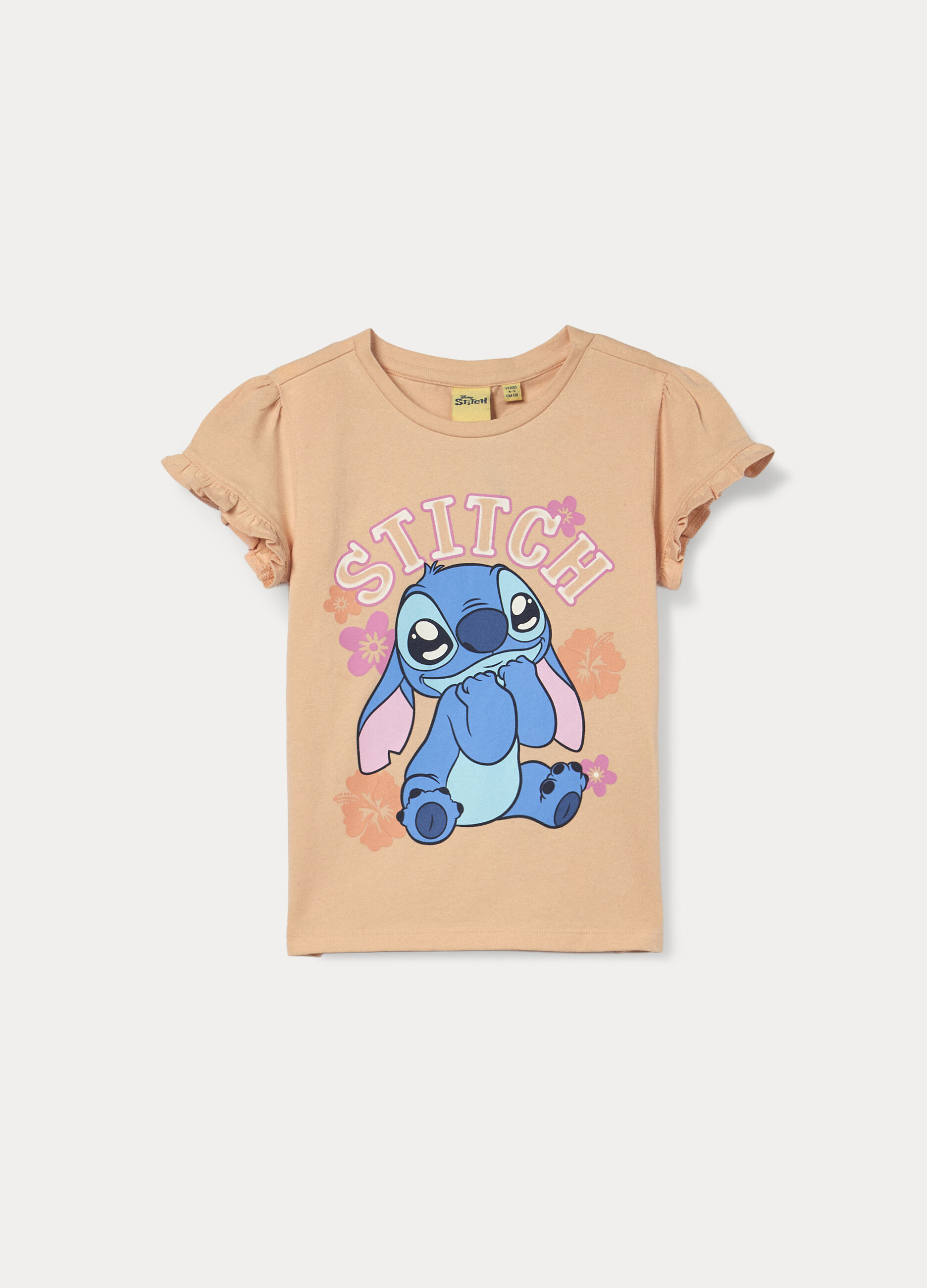 T-shirt in jersey di cotone stretch bambina_0