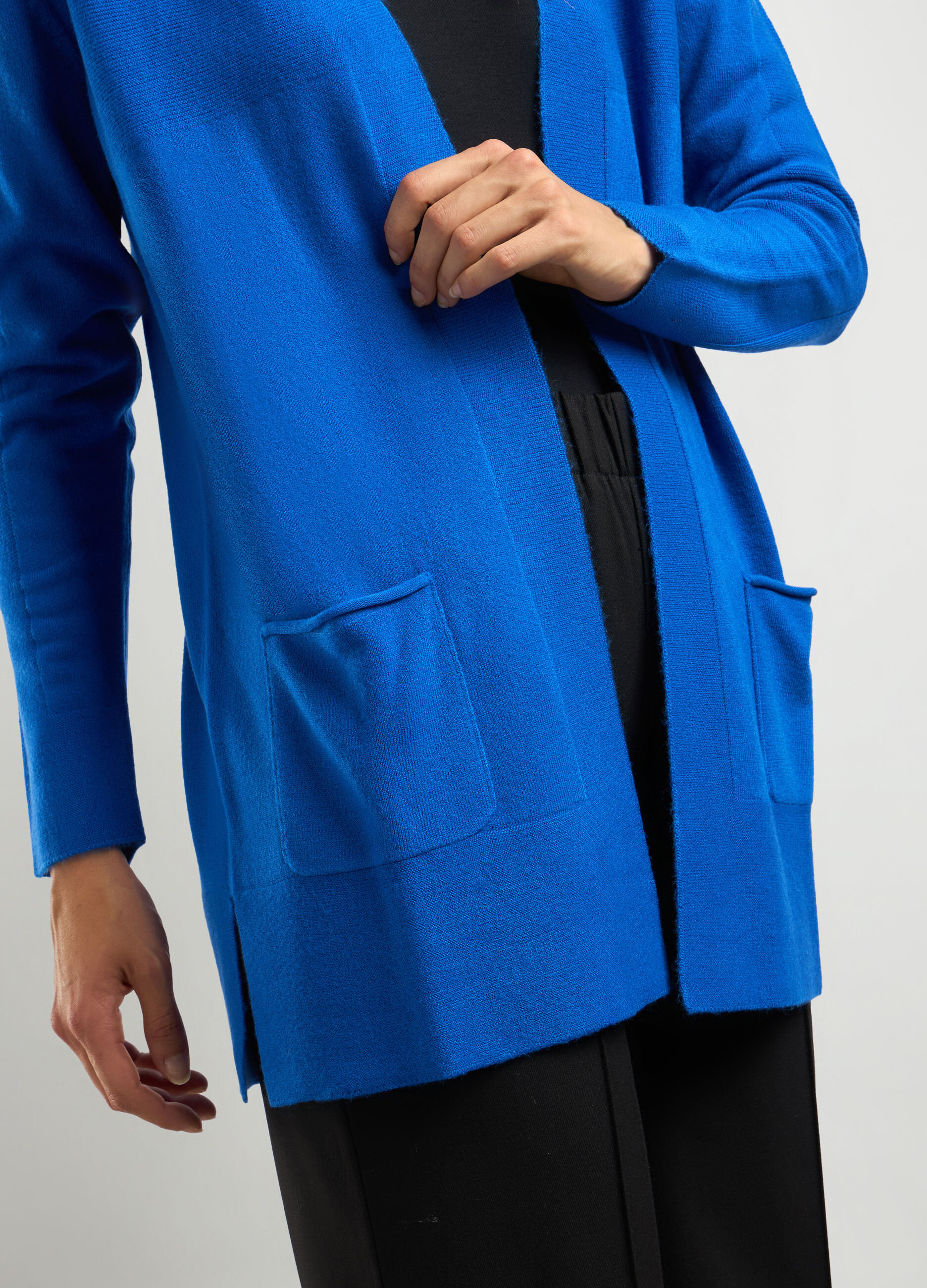 Cardigan aperto tricot donna_2