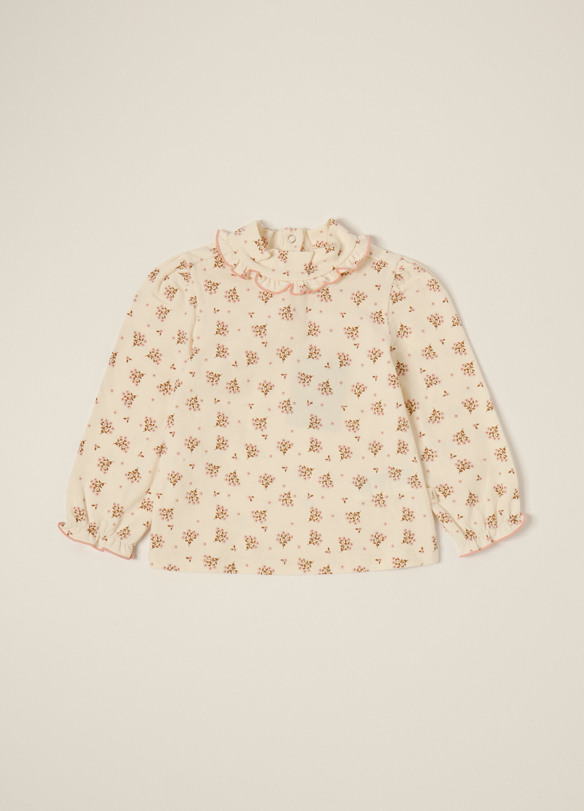 T-shirt in jersey di cotone stretch IANA neonata_1