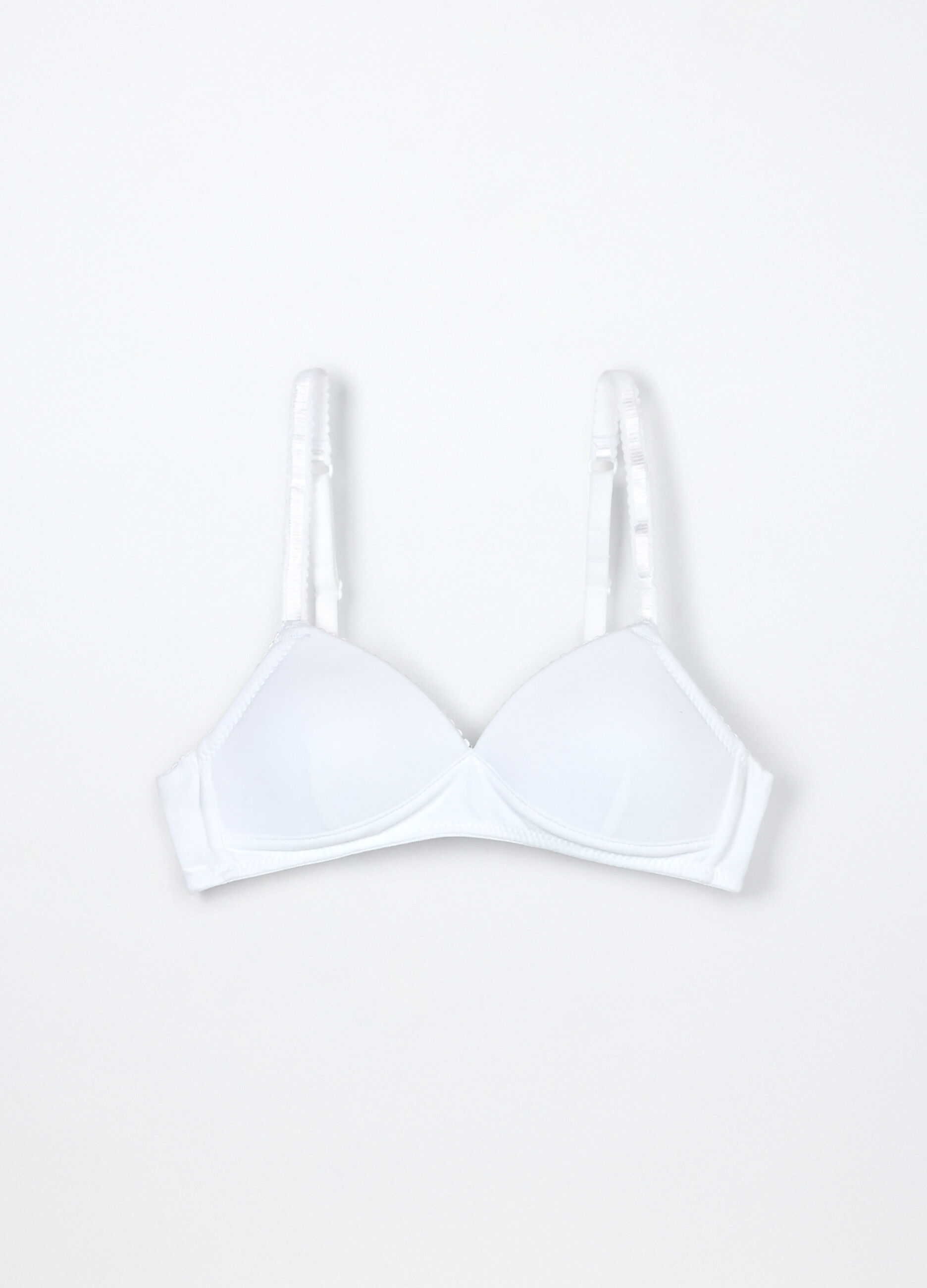 Reggiseno imbottito in jersey di cotone stretch ragazza_0