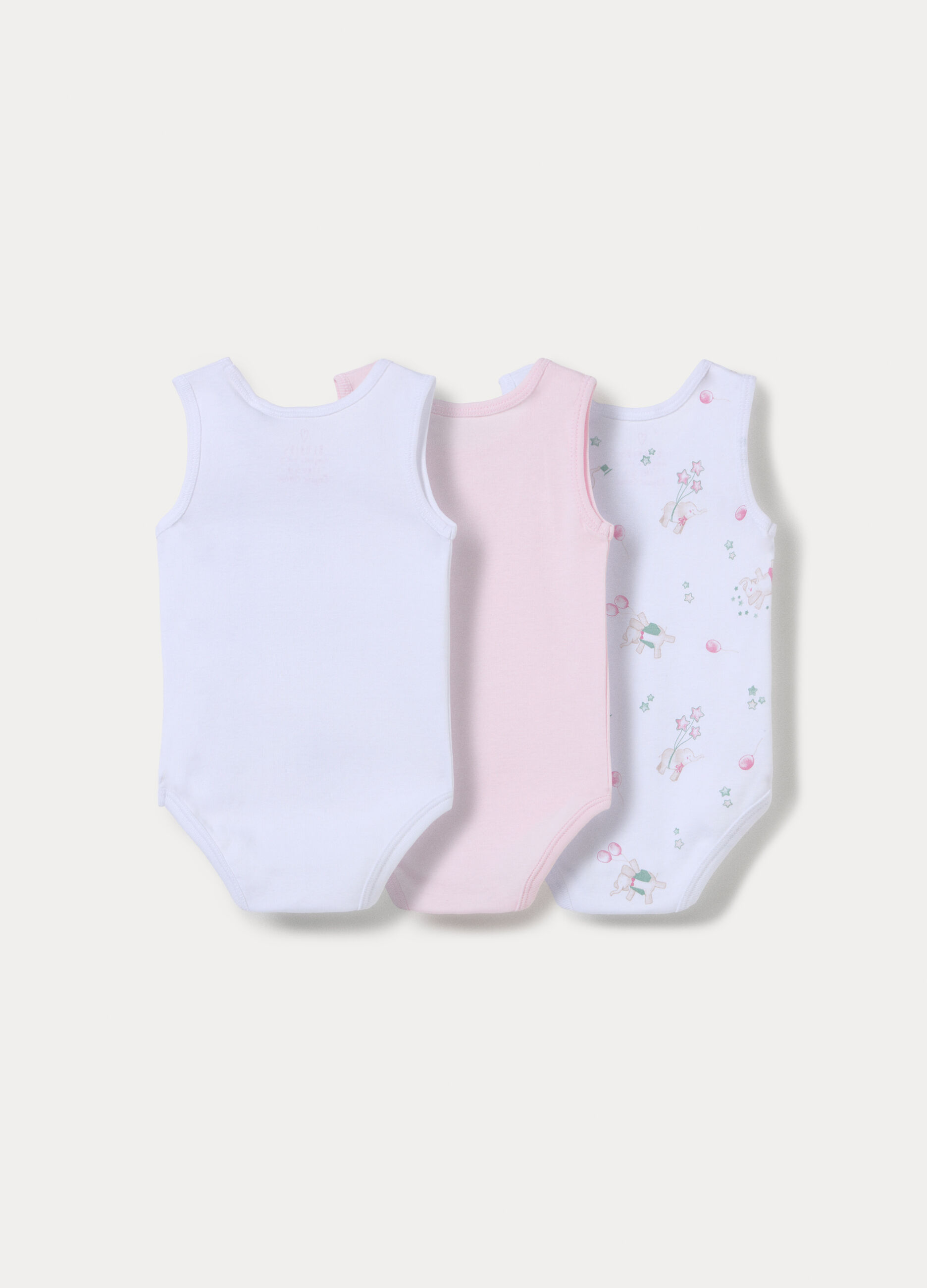 Pack 3 body in costina di puro cotone _1