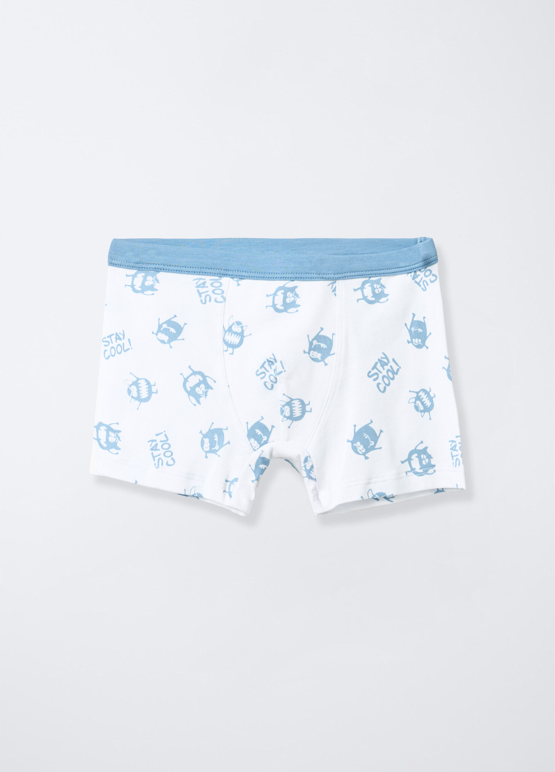 Boxer in jersey di cotone stretch bambino_0