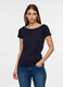 T-shirt con scollo a barchetta donna_0