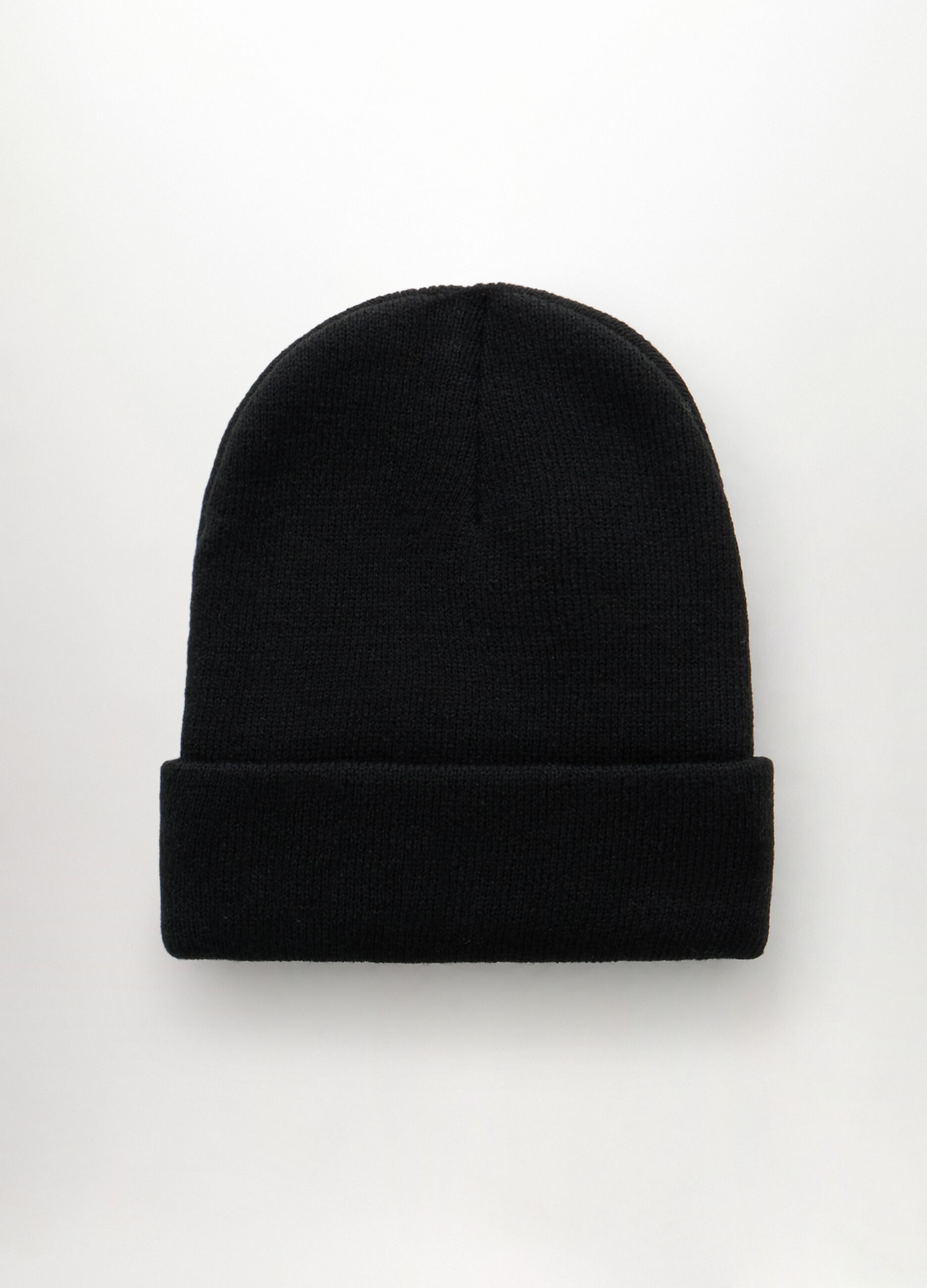 Berretto a costine con risvolto uomo_1