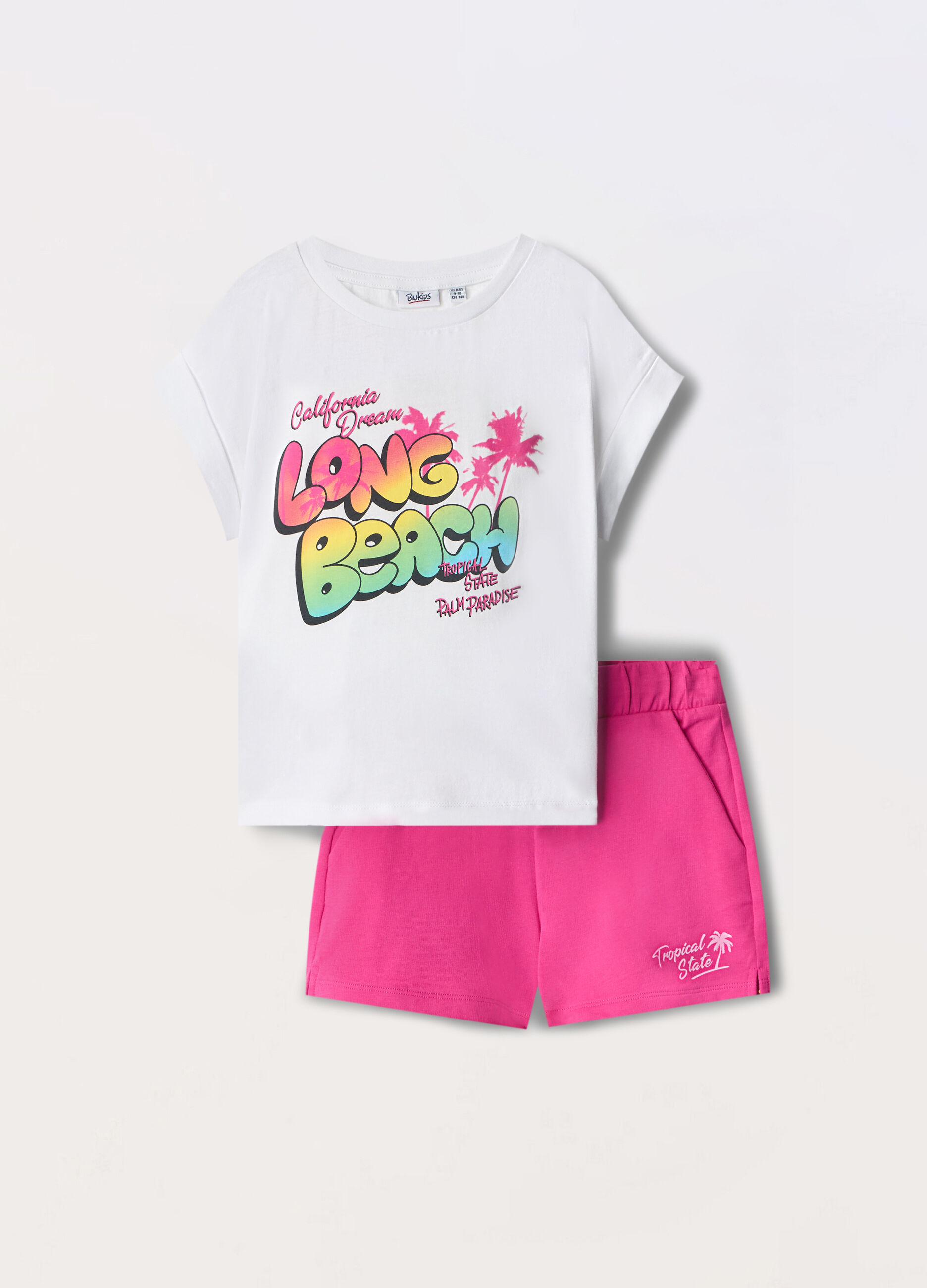 Jogging set in jersey di puro cotone ragazza_0