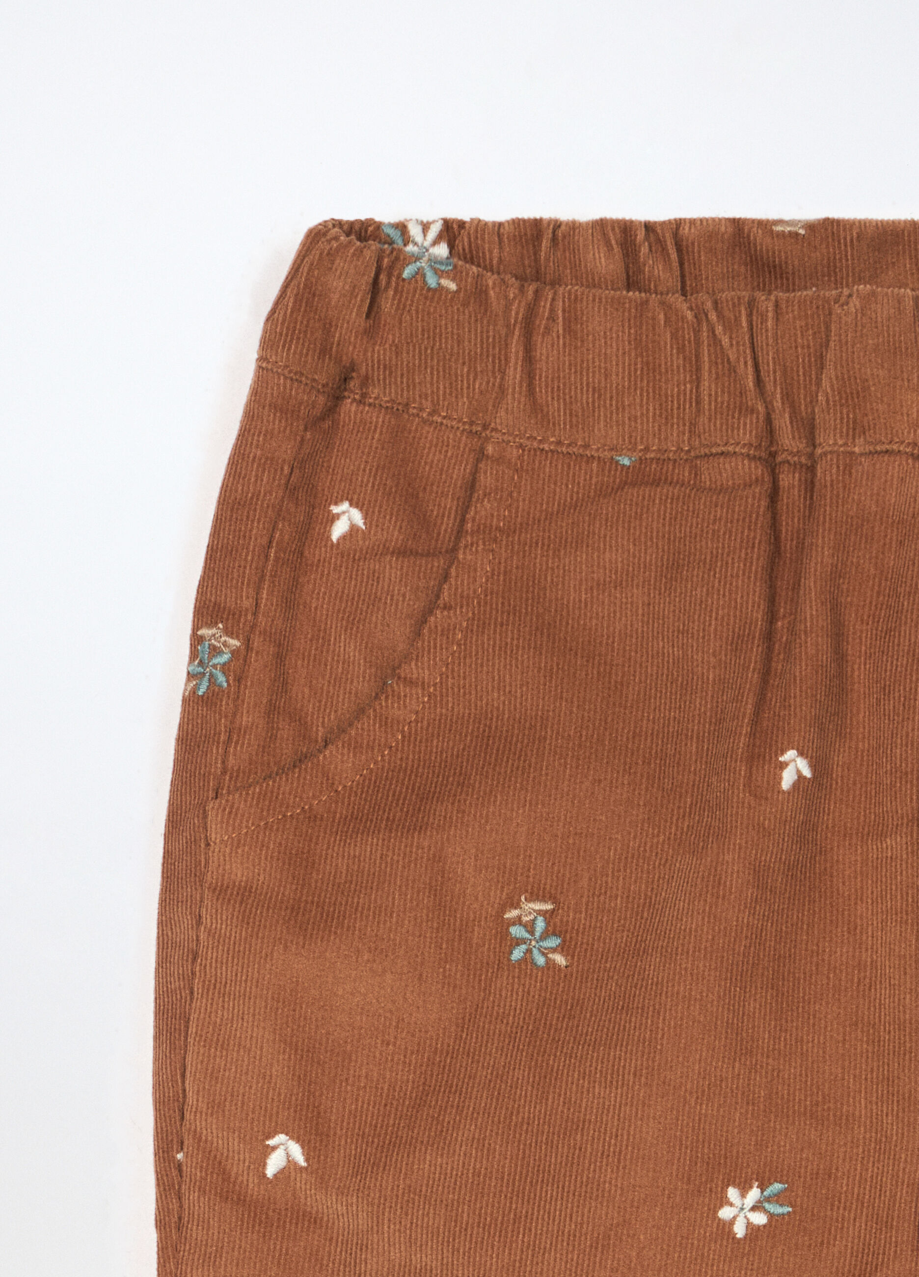 Joggers in velluto a coste neonata_2