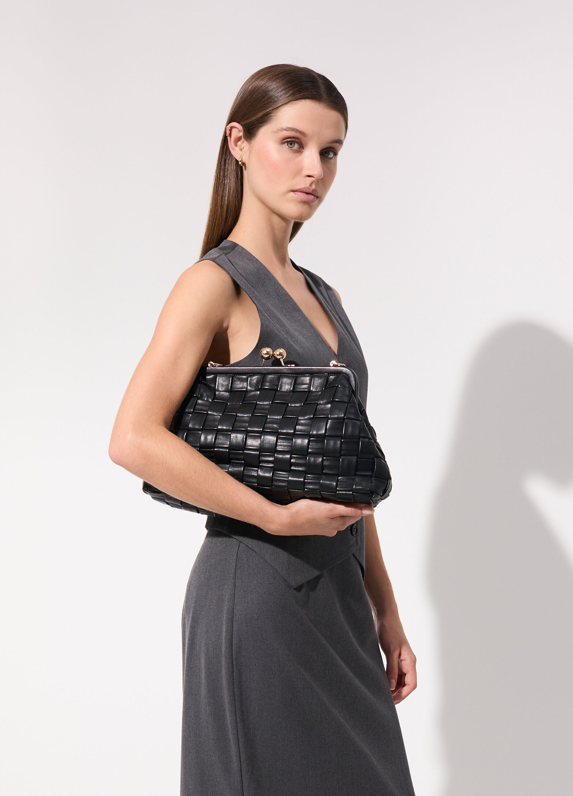 Pochette a spalla in ecopelle donna_0