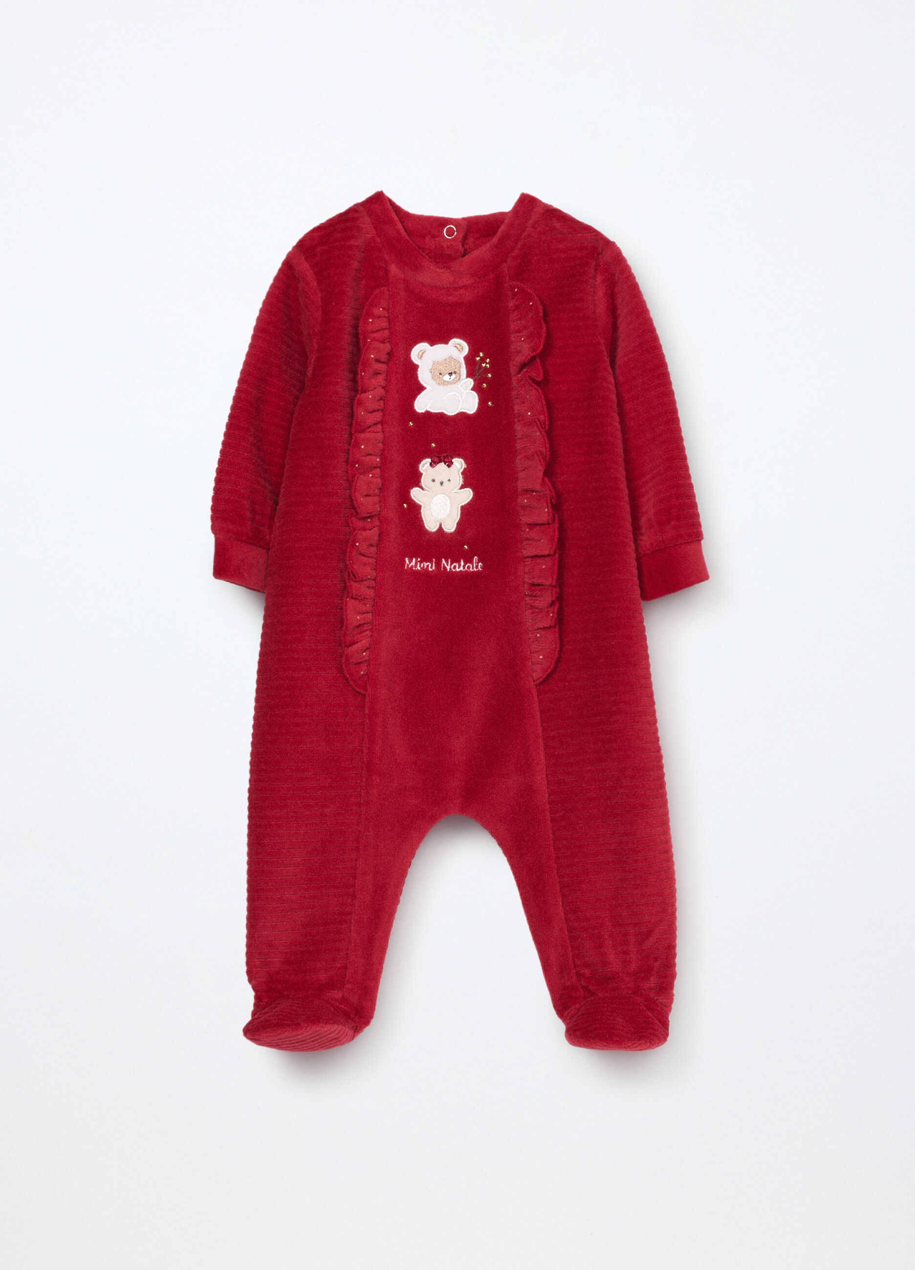 Tutina misto cotone velour neonata_0