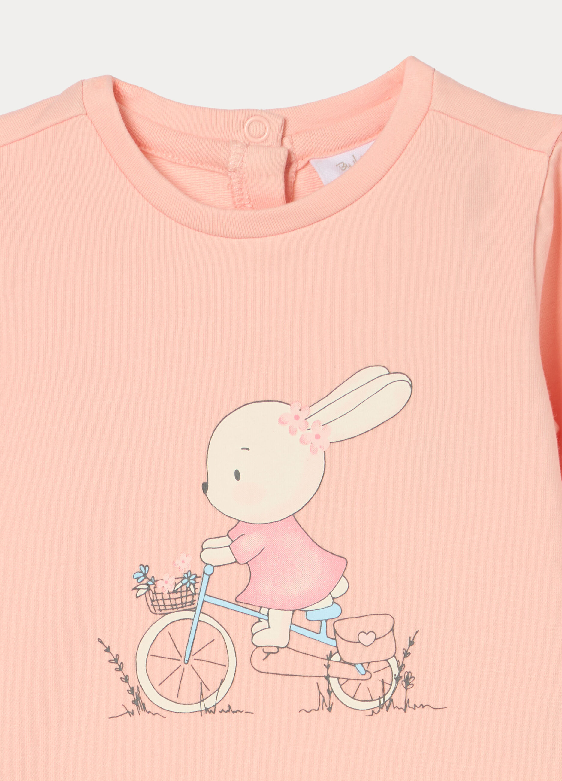 Jogging set in french terry di cotone stretch neonata_2