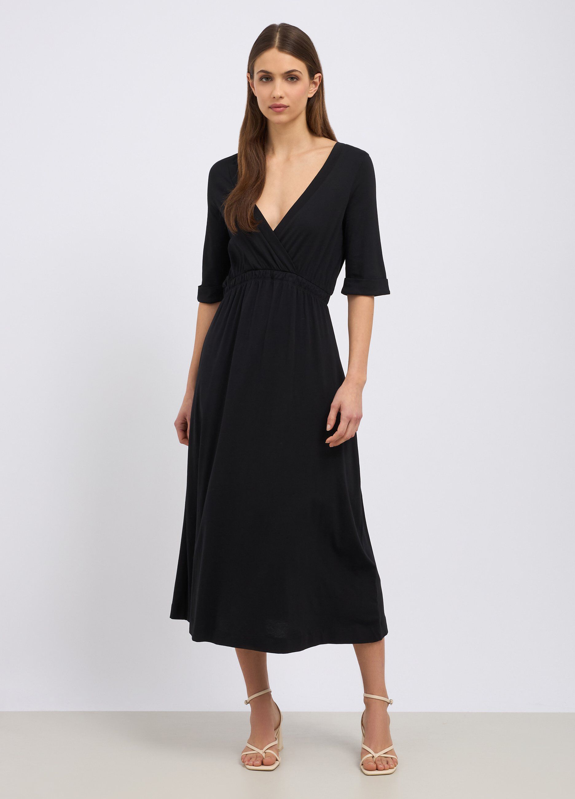 Abito in puro cotone lungo donna_0