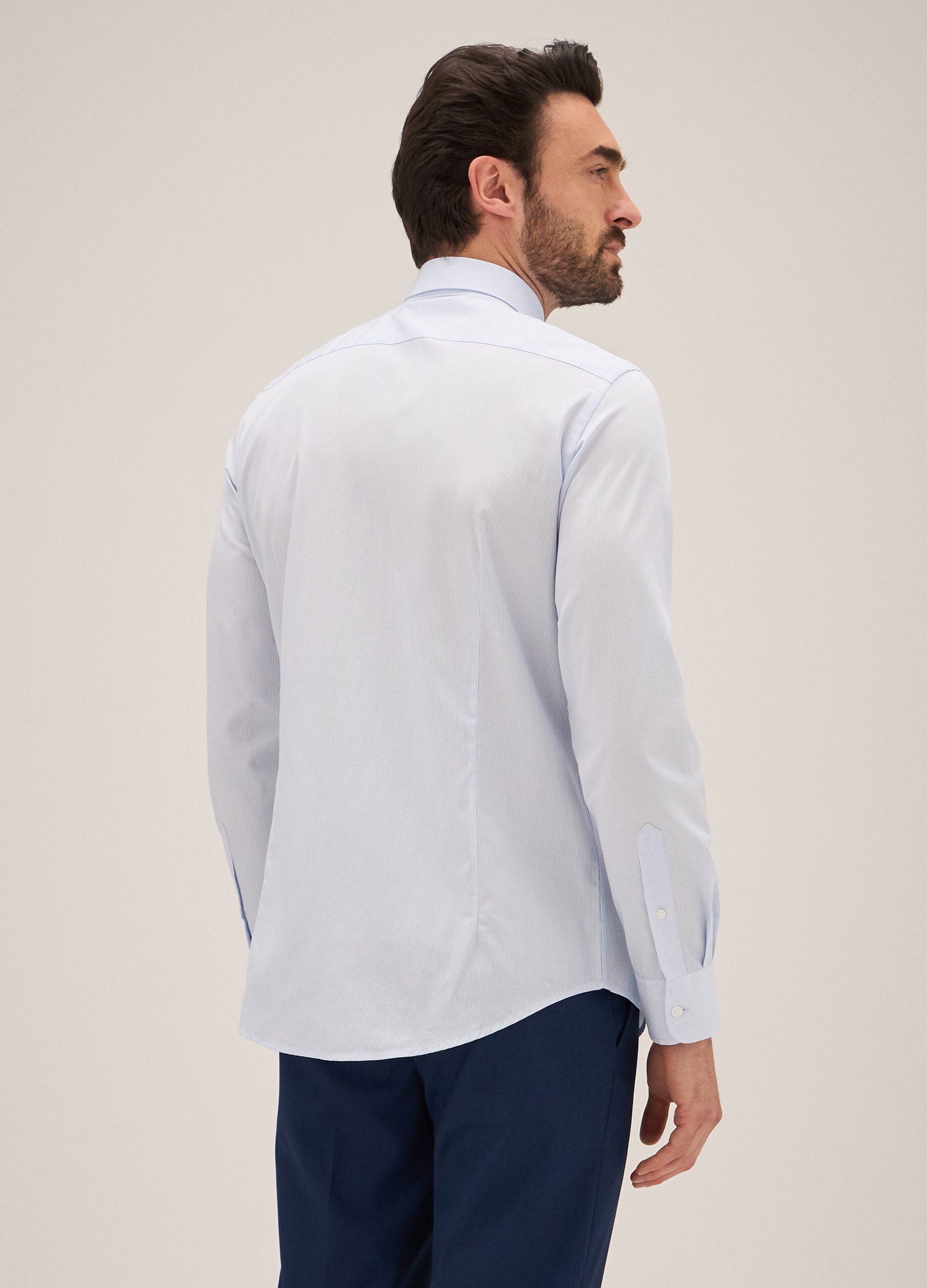 Camicia Rumford in cotone rigato uomo_1