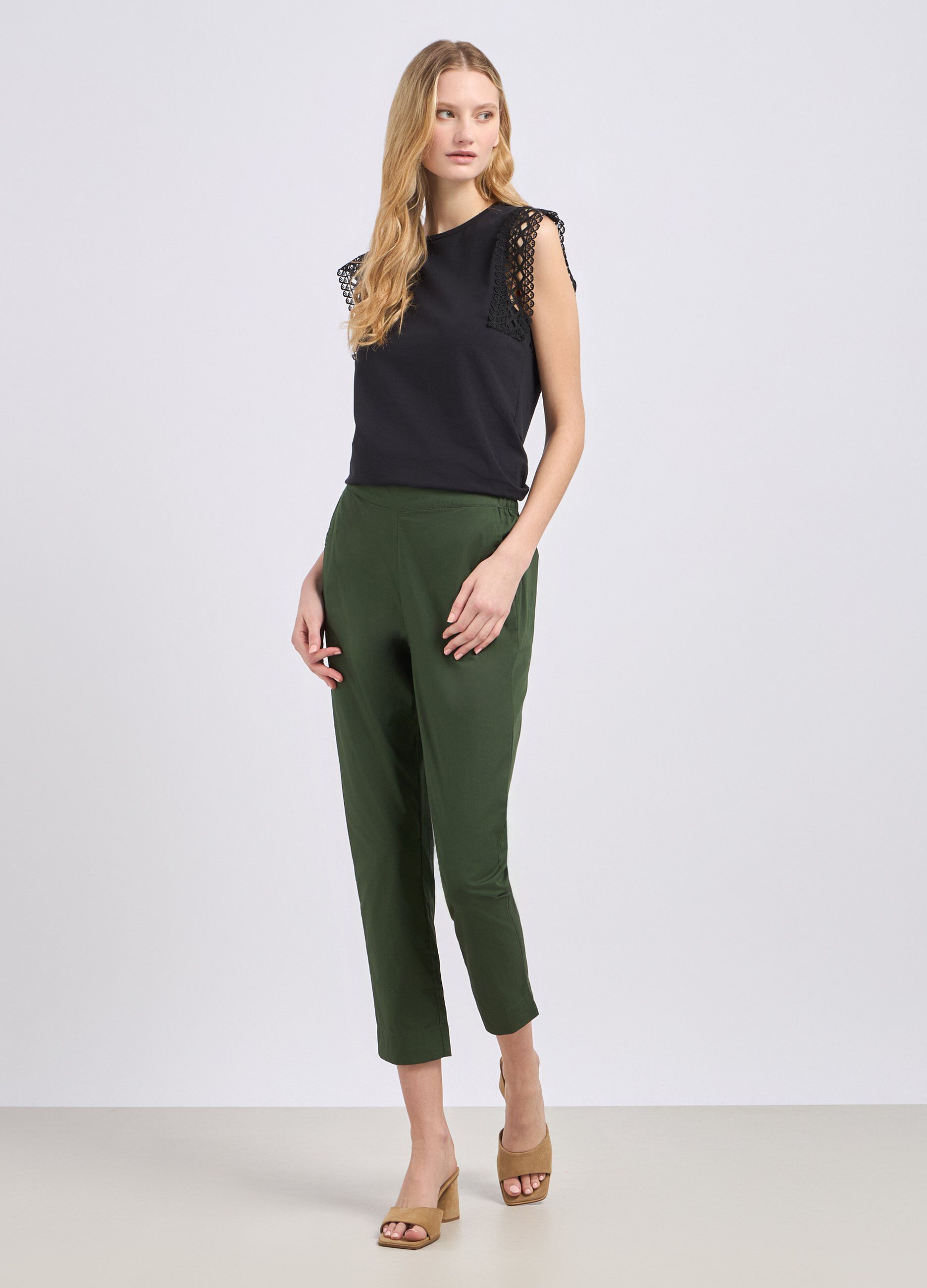 Pantaloni in puro cotone biologico donna_0