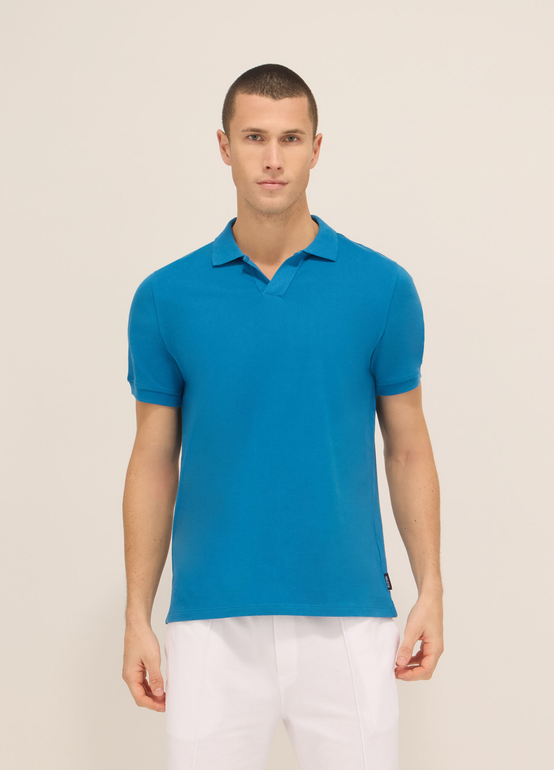 Polo in piquet di cotone uomo_0