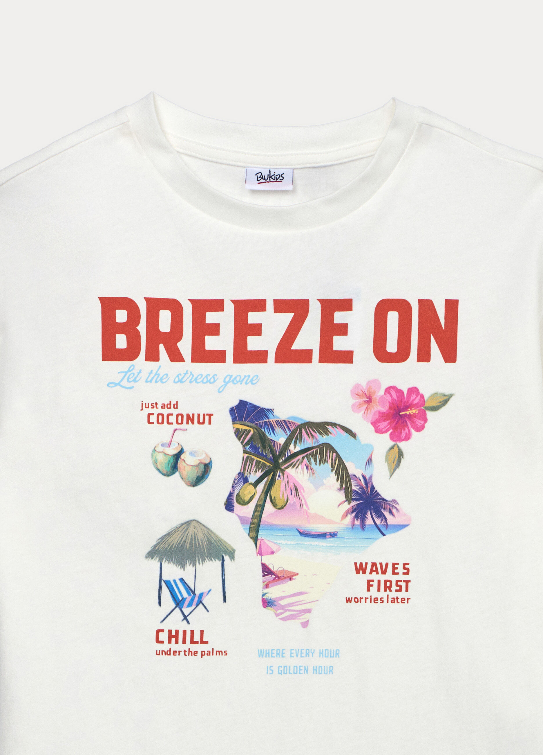 T-shirt in jersey di cotone stretch ragazza_2