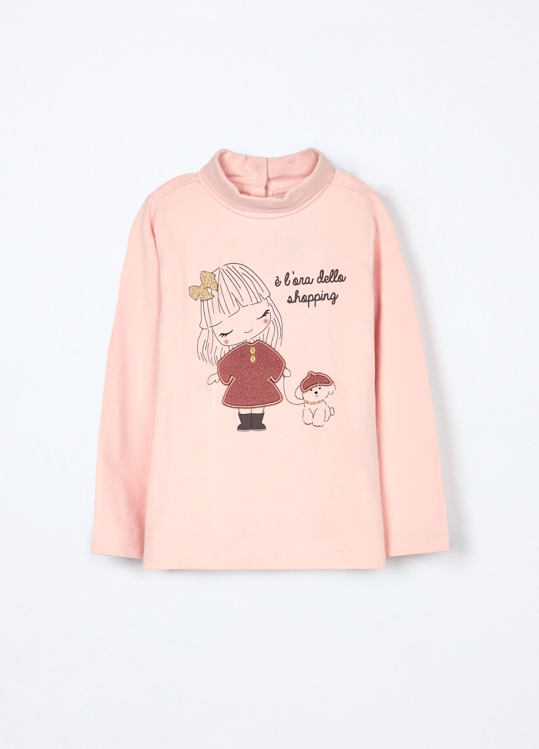 Lupetto in jersey di cotone stretch neonata_0