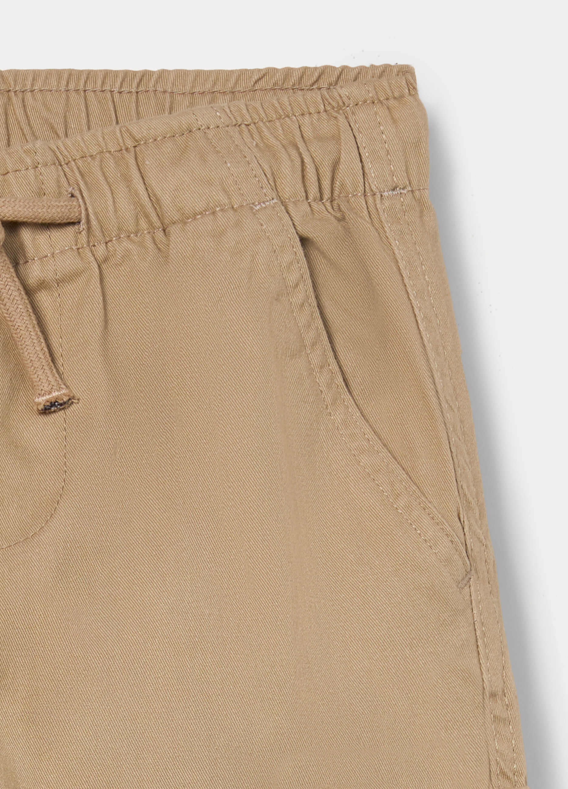 Pantaloni chino cargo in puro cotone bambino_2