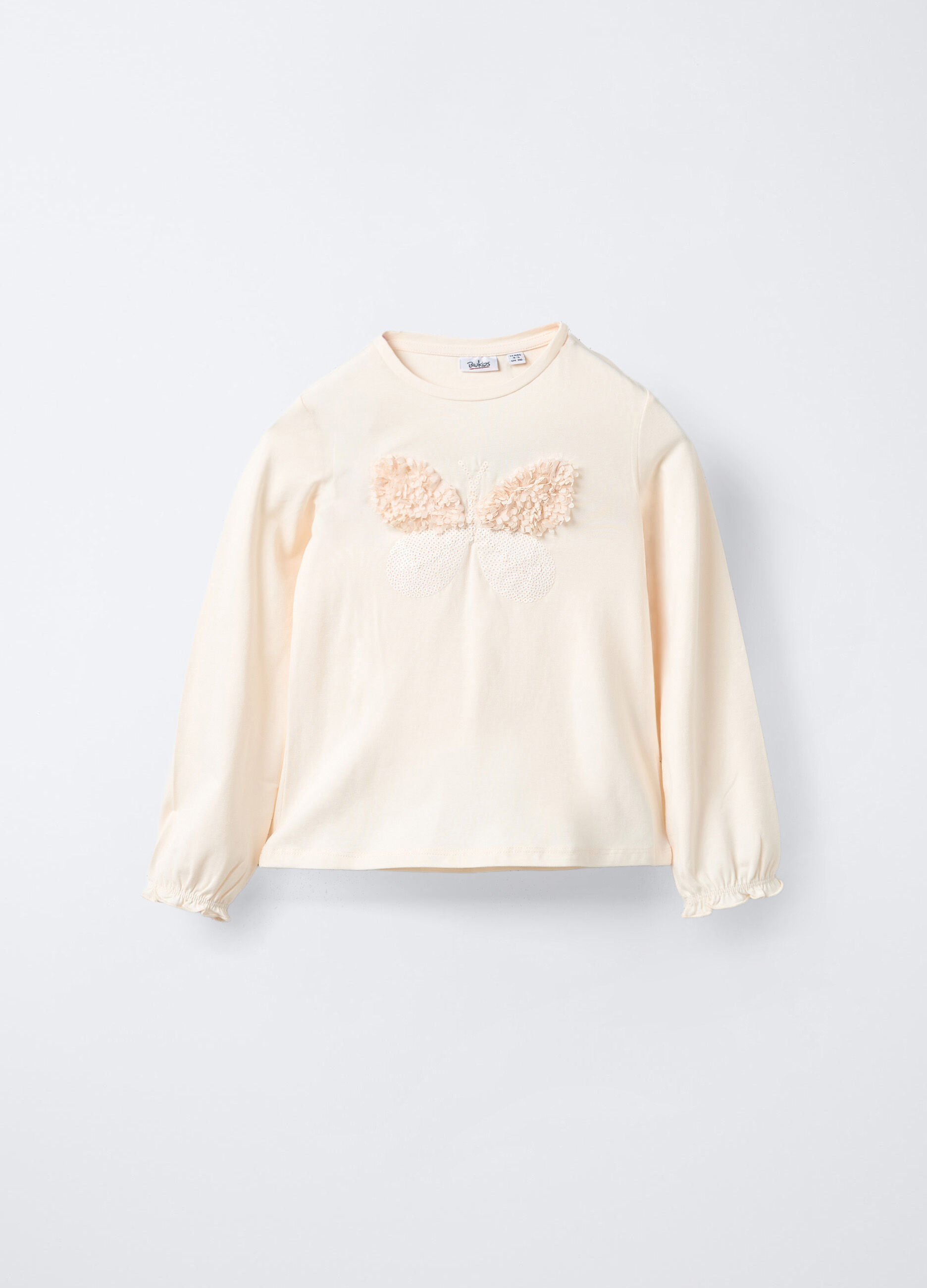 T-shirt in jersey di cotone stretch bambina_0