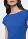 Abito corto fitted in jersey di cotone stretch donna_2