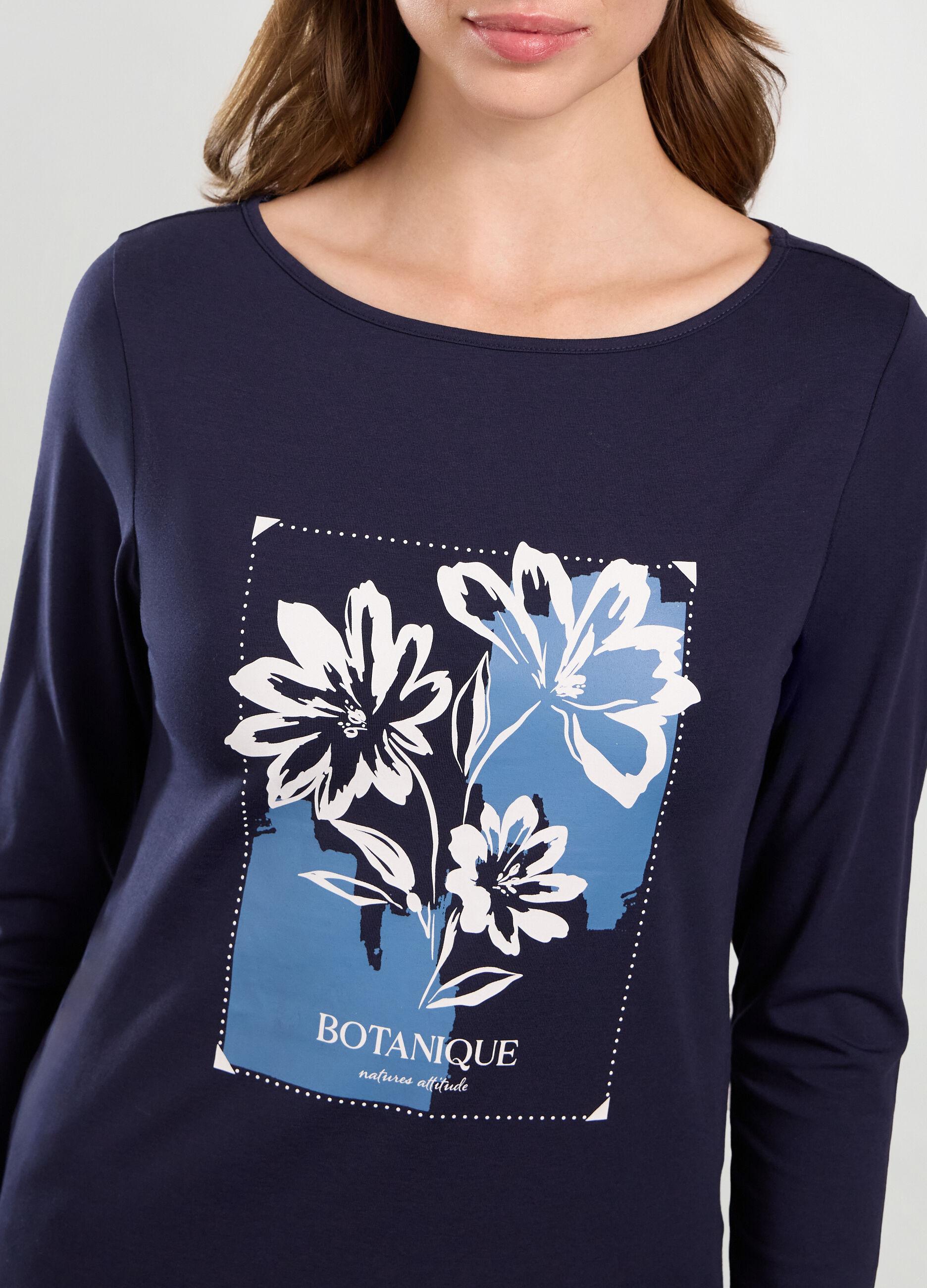 T-shirt in cotone stretch donna_2
