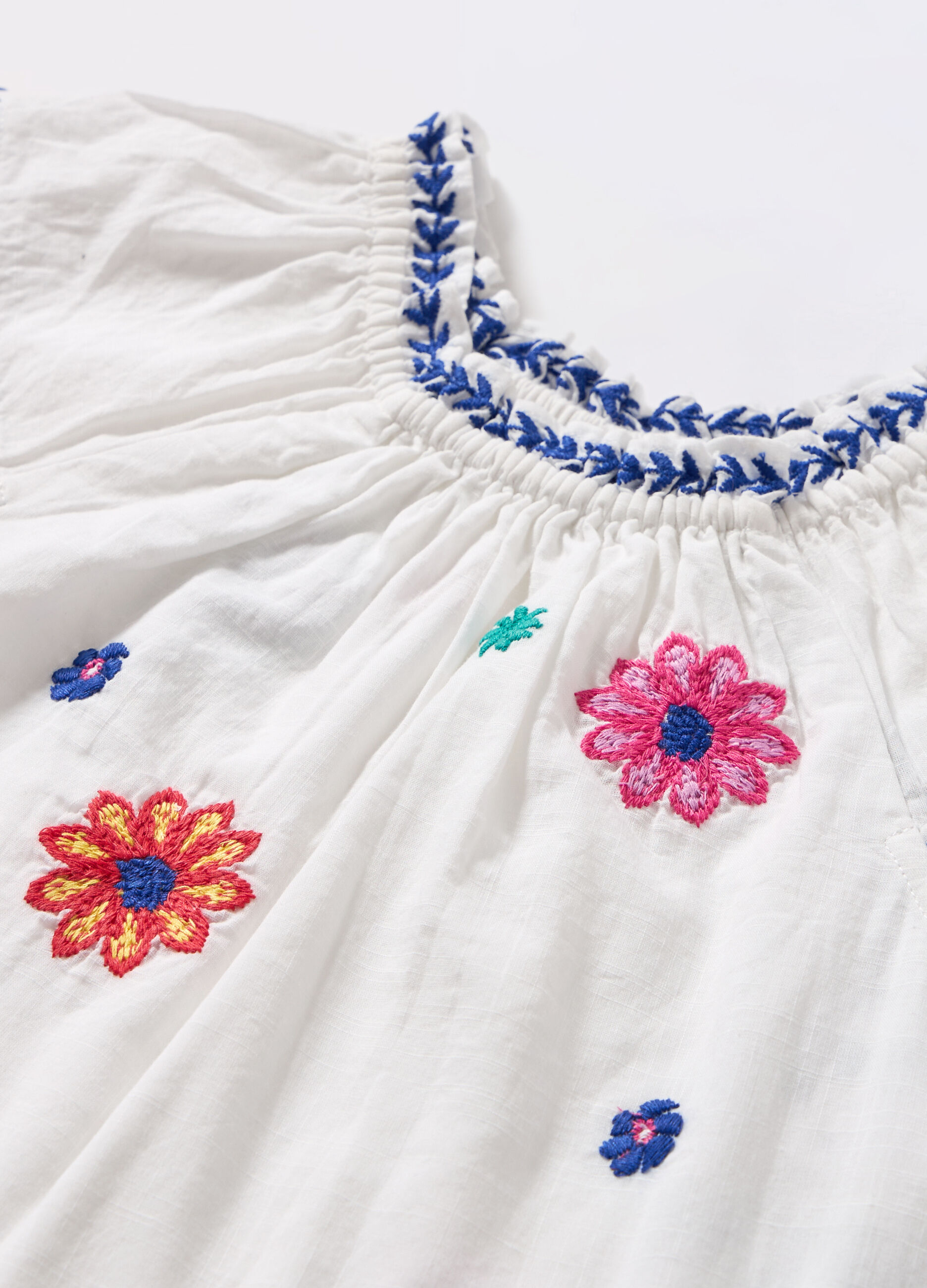 Blusa in puro cotone muslin bambina_1