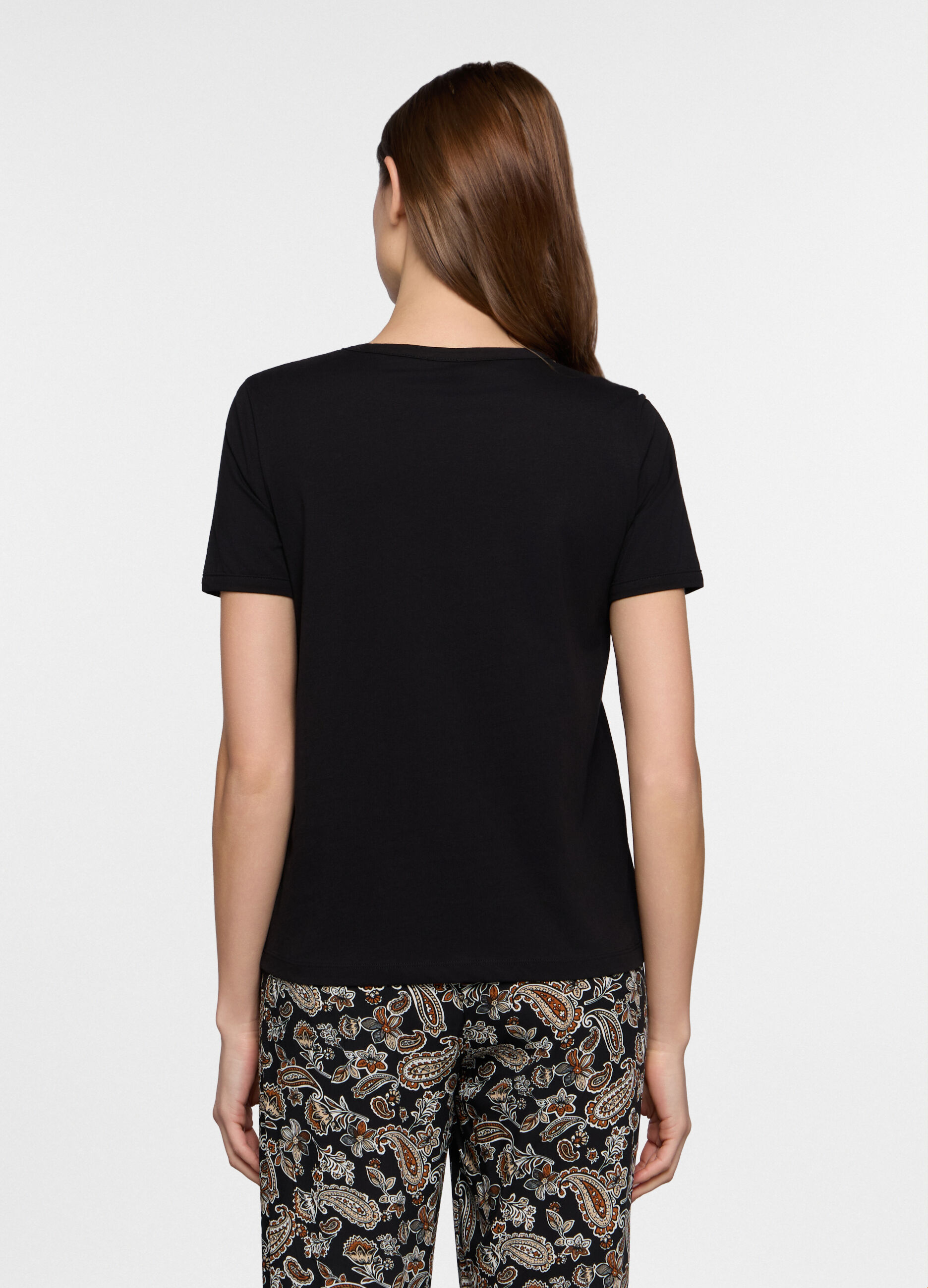 T-shirt girocollo donna_1