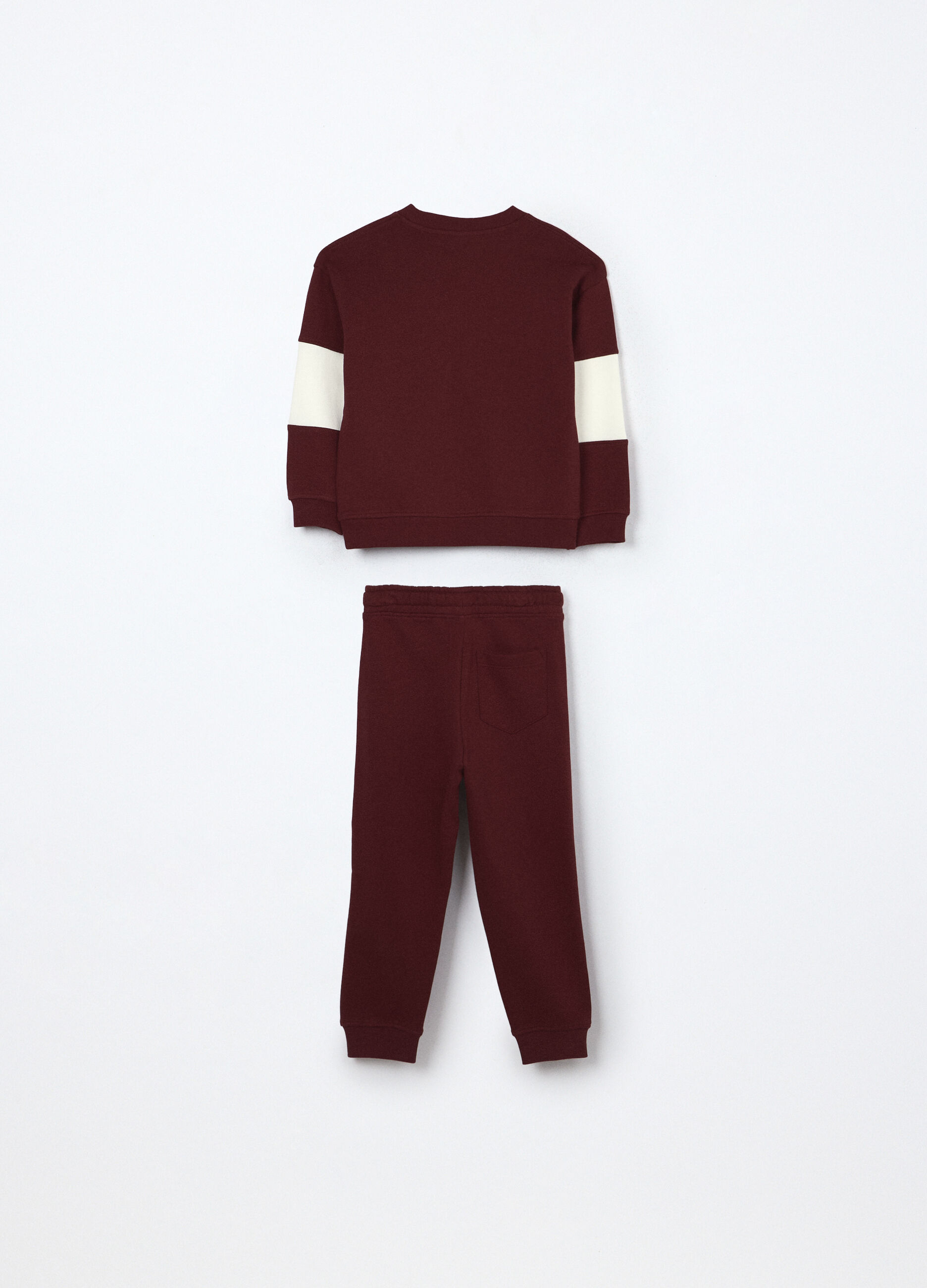 Jogging set in puro cotone fleece bambino_1